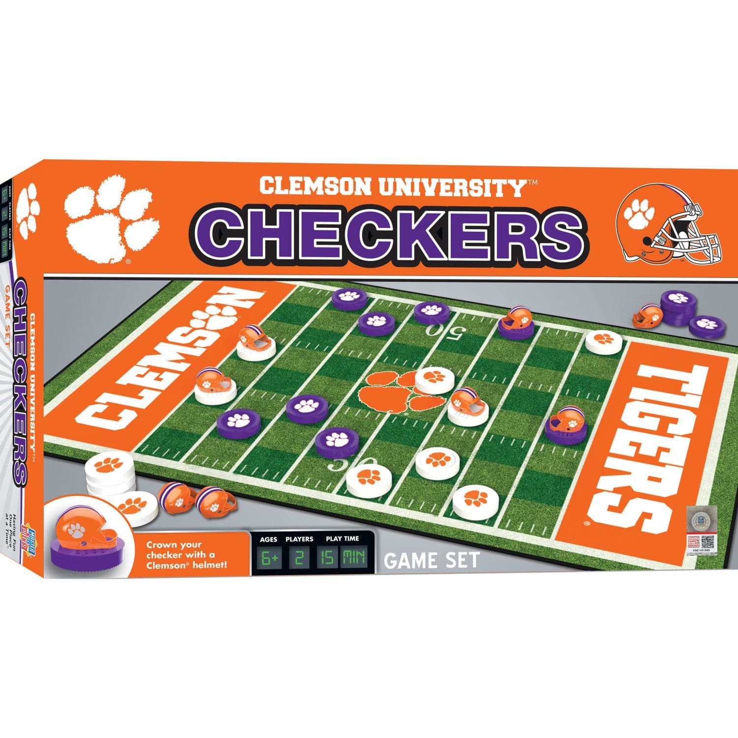 Clemson Tigers Checkers Game - Sports Gifts, Sports Memorabilia, Sports Collectibles, Fan Shop