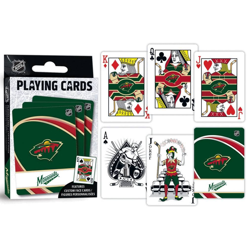 Minnesota Wild 54-Card Deck - Official Playing Cards - Sports Gifts, Sports Memorabilia, Sports Collectibles, Fan Shop
