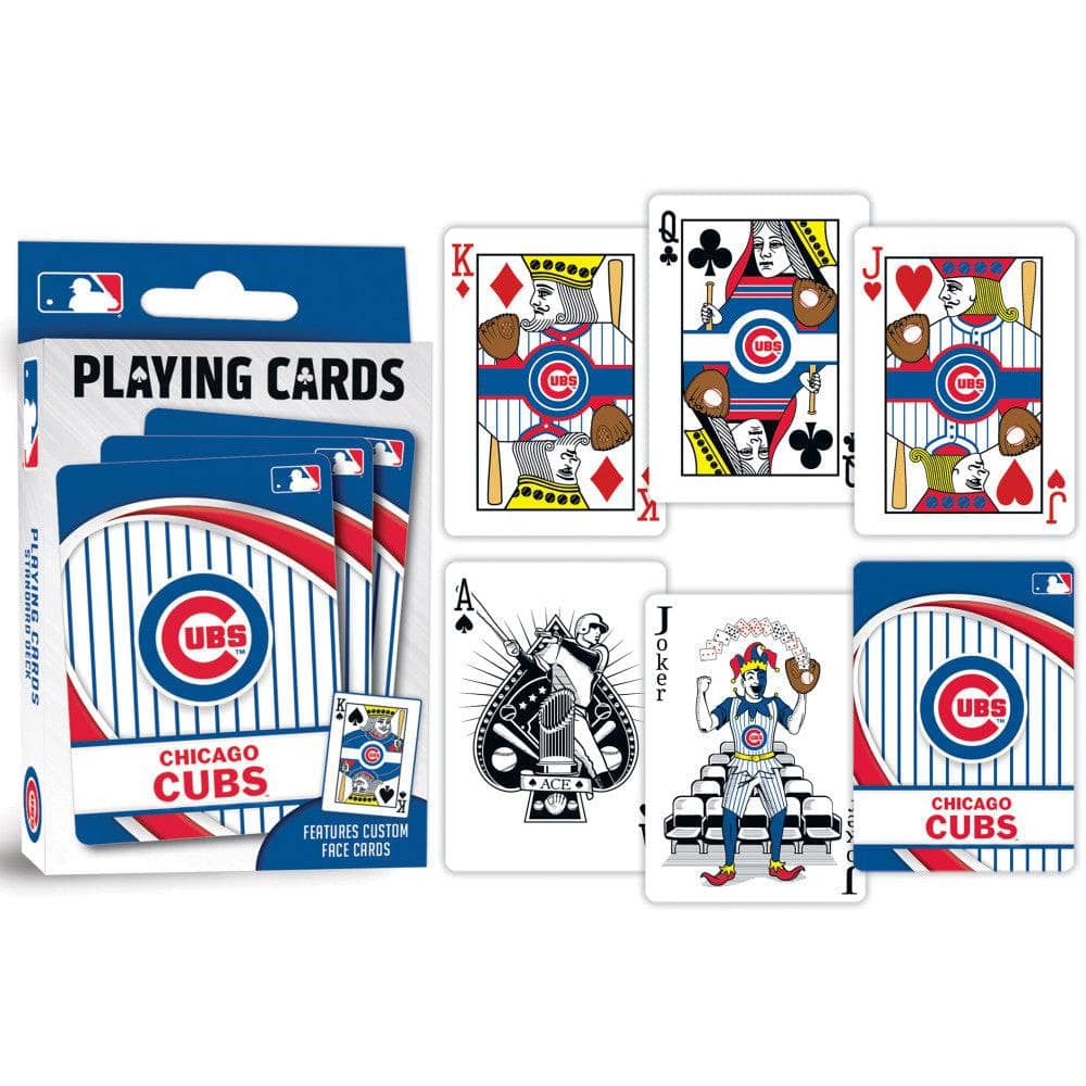 Chicago Cubs Official Playing Cards - 54 Card Deck - Sports Gifts, Sports Memorabilia, Sports Collectibles, Fan Shop