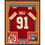 Framed Autographed/Signed Tamba Hali 35x39 Kansas City Red Football Jersey Beckett BAS COA