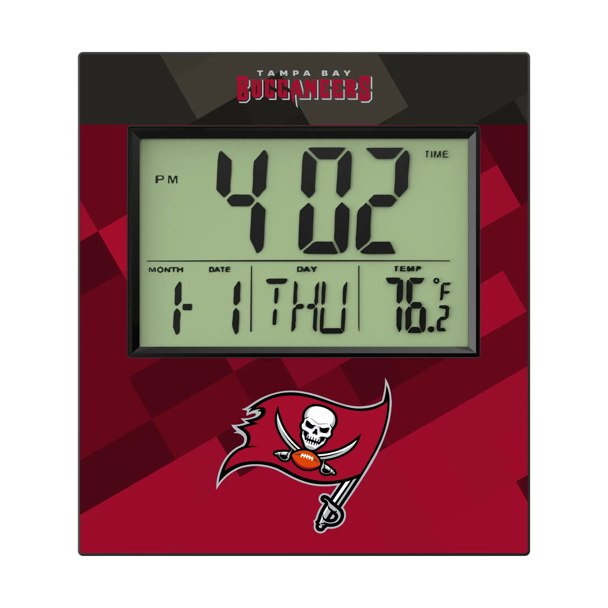 Tampa Bay Buccaneers Color Block Wall Clock