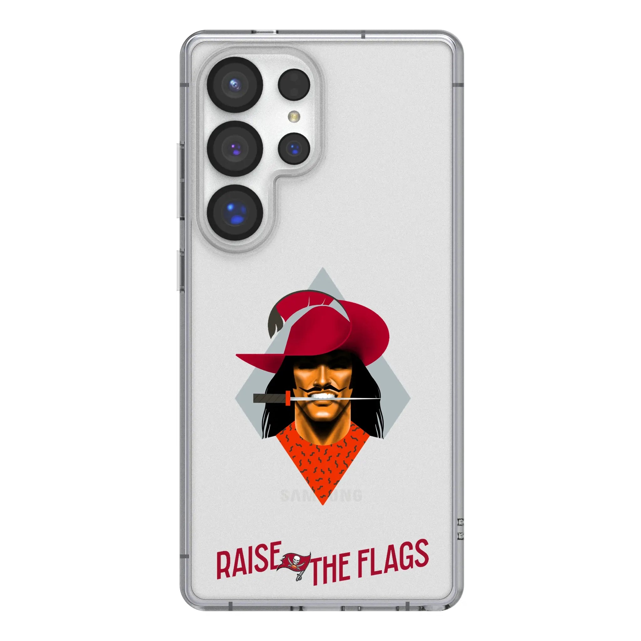 Tampa Bay Buccaneers 2024 Edition Clear Phone Case for Samsung Galaxy