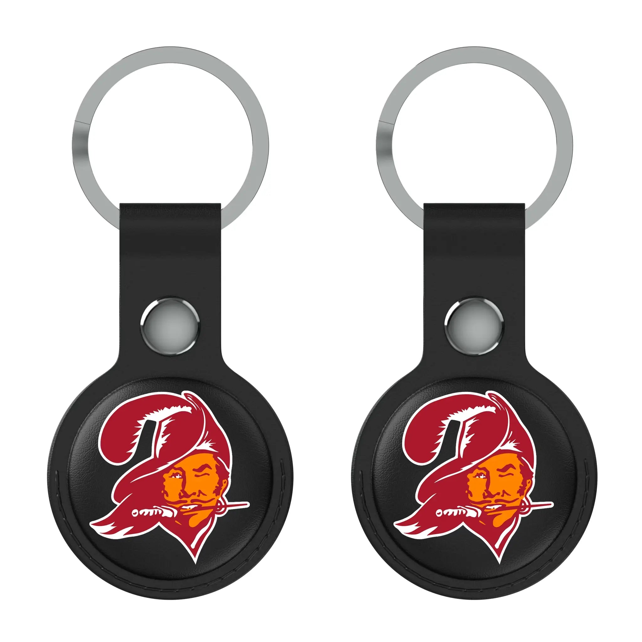 Tampa Bay Buccaneers Historic Collection Insignia Black Airtag Holder 2-Pack