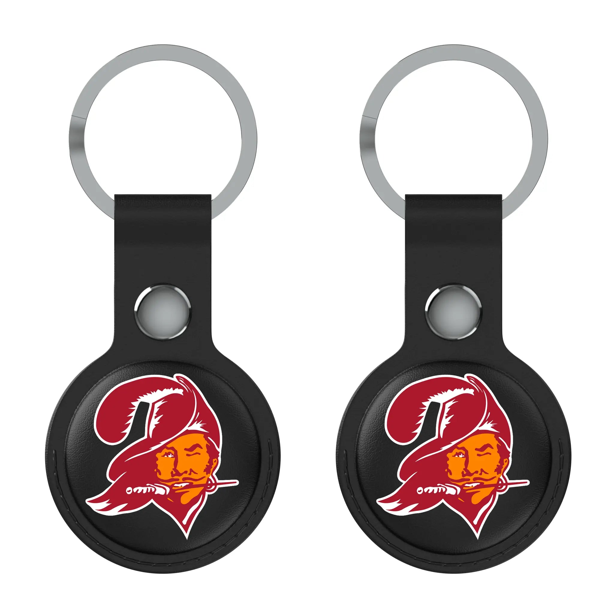 Tampa Bay Buccaneers Historic Collection Insignia Black Airtag Holder 2-Pack