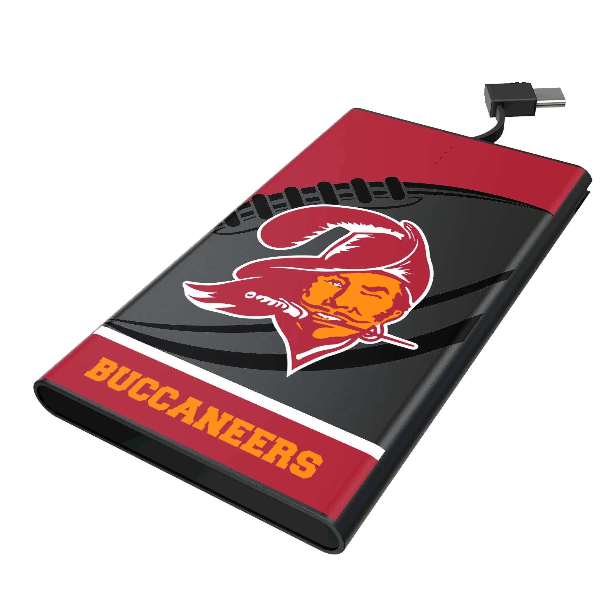 Tampa Bay Buccaneers Historic Collection Passtime 5000mAh Flat Powerbank