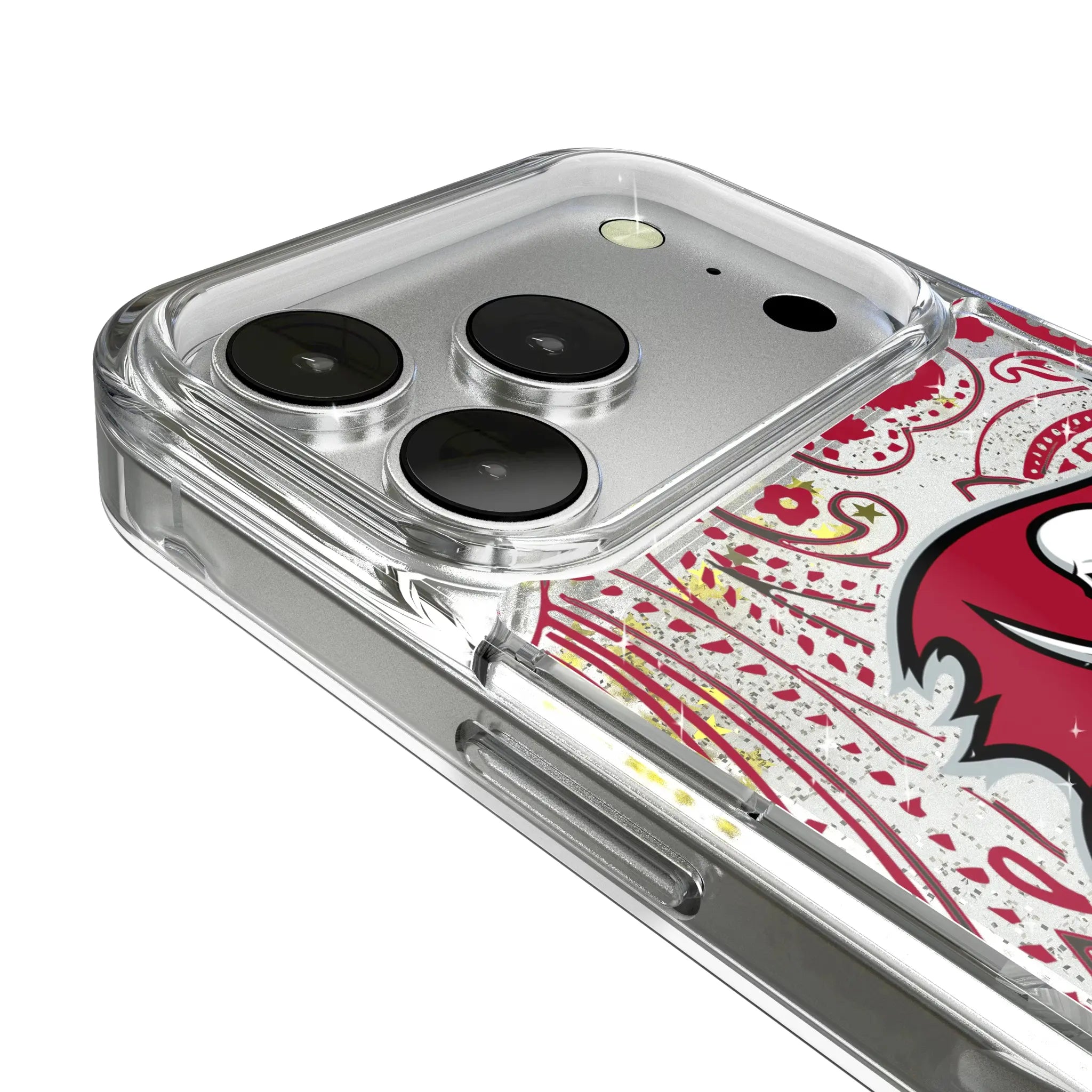 Tampa Bay Buccaneers Paisley Glitter Phone Case