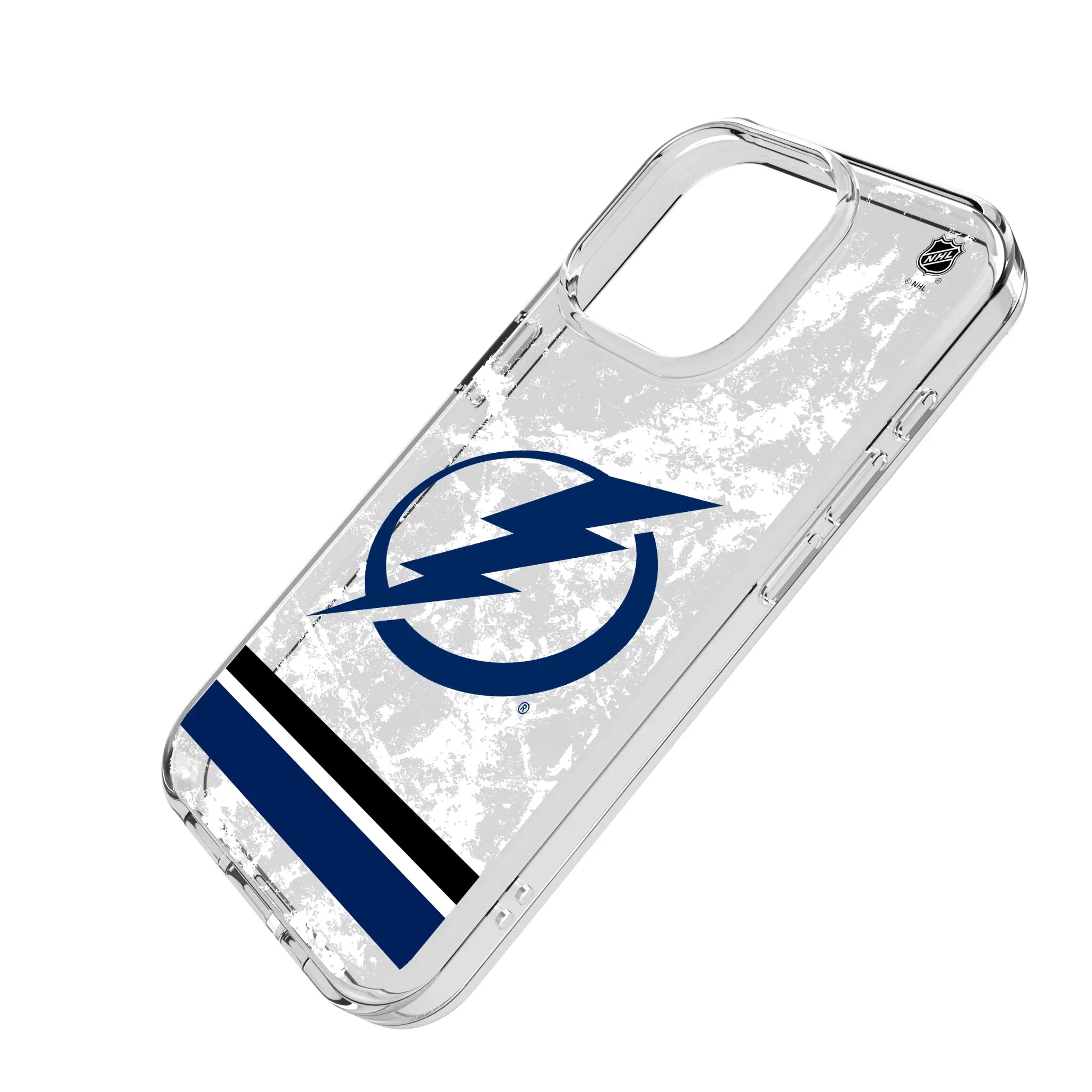 Tampa Bay Lightning Ice Stripe Clear Phone Case for Apple iPhone