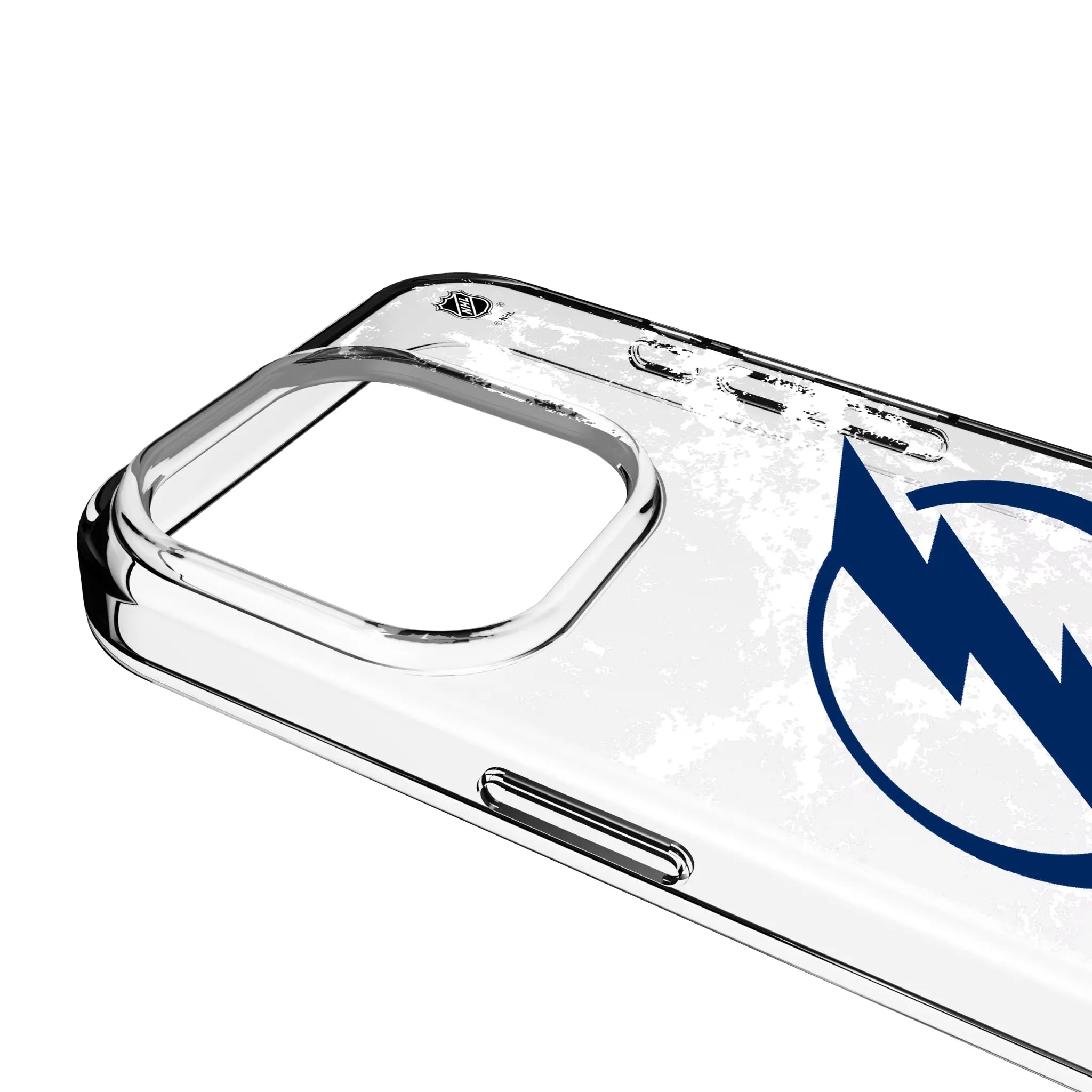 Tampa Bay Lightning Ice Stripe Clear Phone Case for Apple iPhone