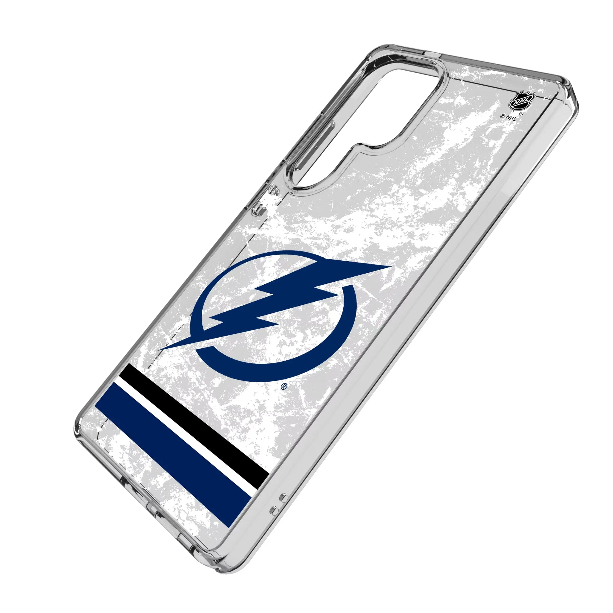Tampa Bay Lightning Ice Stripe Clear Phone Case for Samsung Galaxy
