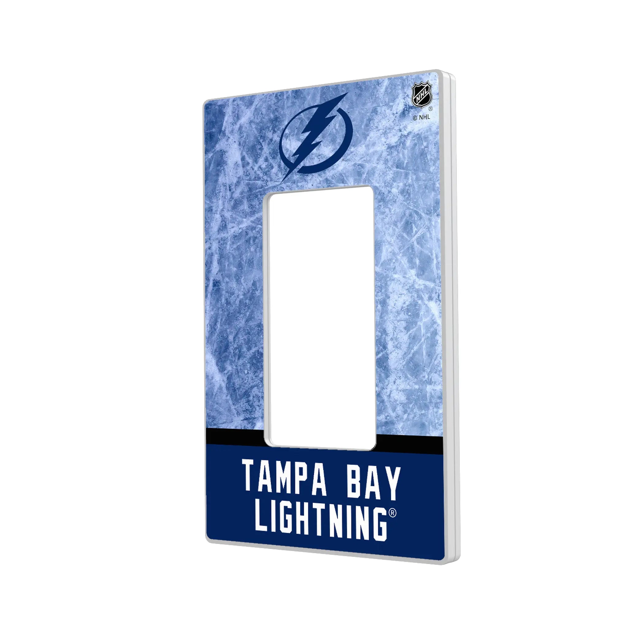 Tampa Bay Lightning Ice Wordmark Hidden-Screw Light Switch Plate