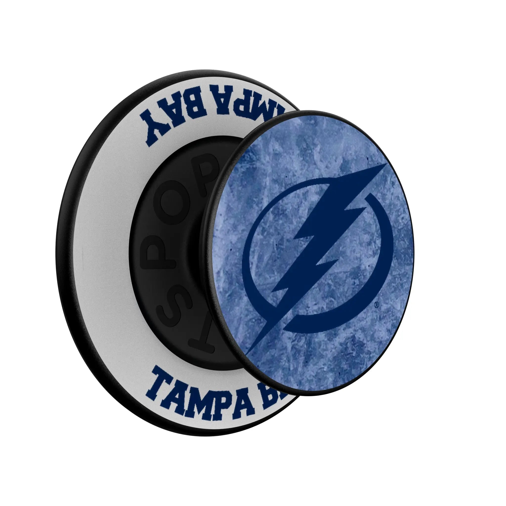 Tampa Bay Lightning Ice Wordmark PopSockets Magnetic Phone Grip and Stand