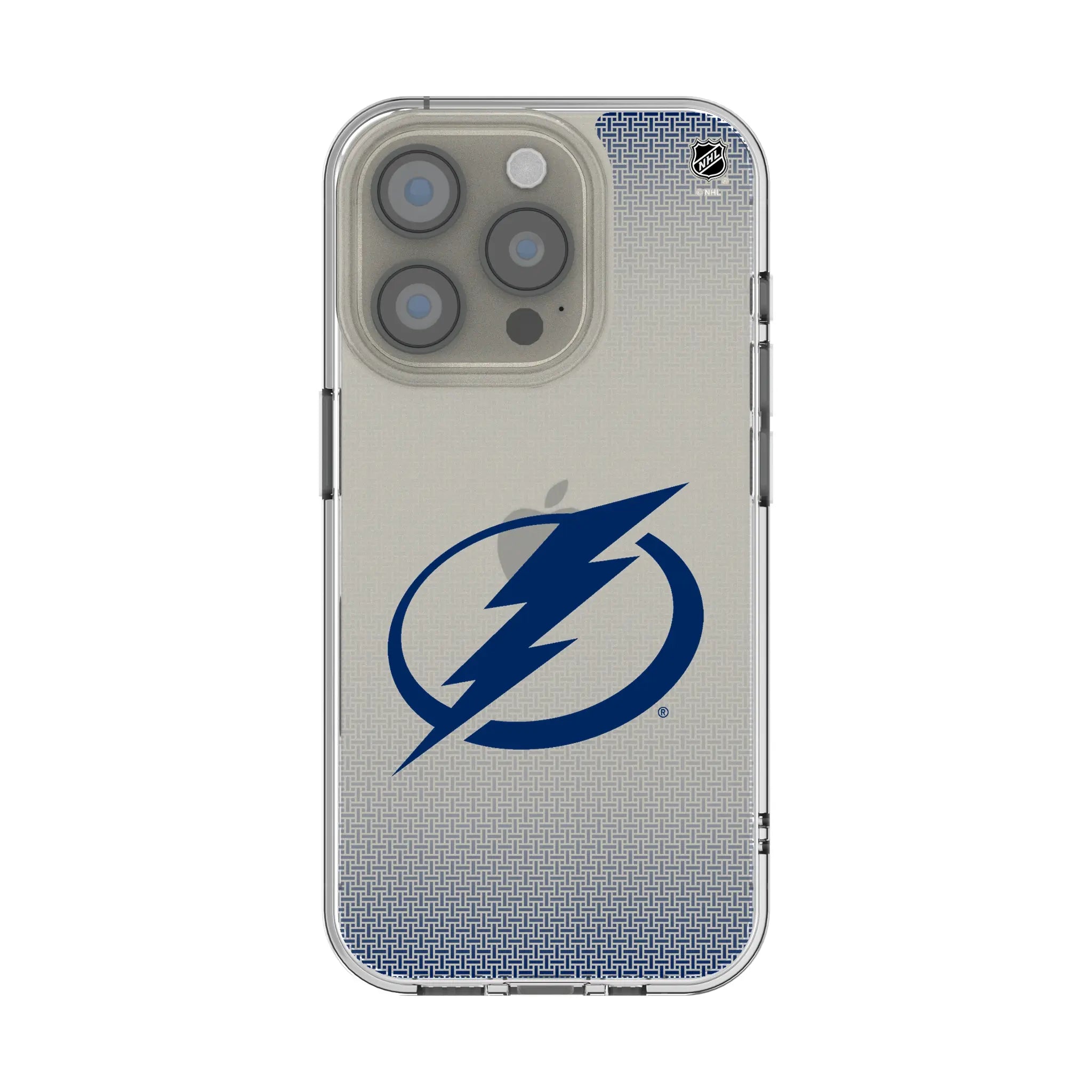 Tampa Bay Lightning Linen Clear Phone Case for Apple iPhone