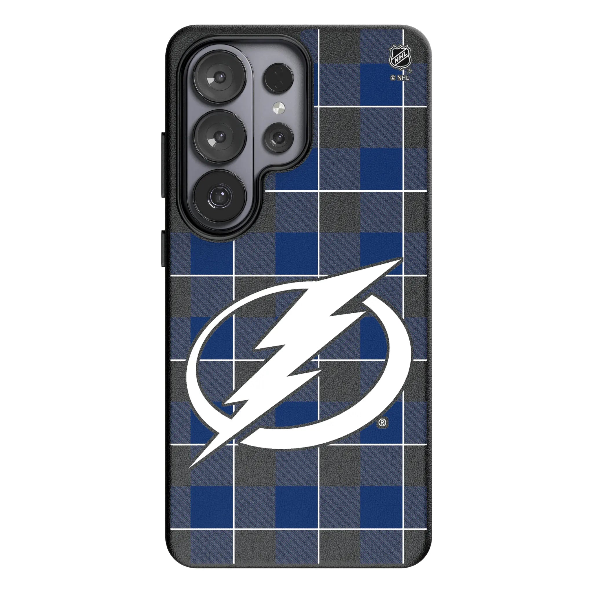 Tampa Bay Lightning Plaid MagSafe Compatible Phone Case for Samsung Galaxy