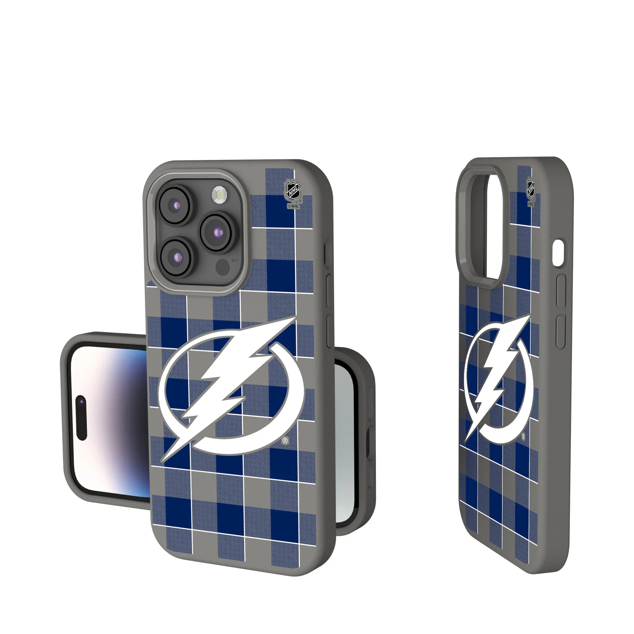 Tampa Bay Lightning Plaid Soft Touch Phone Case