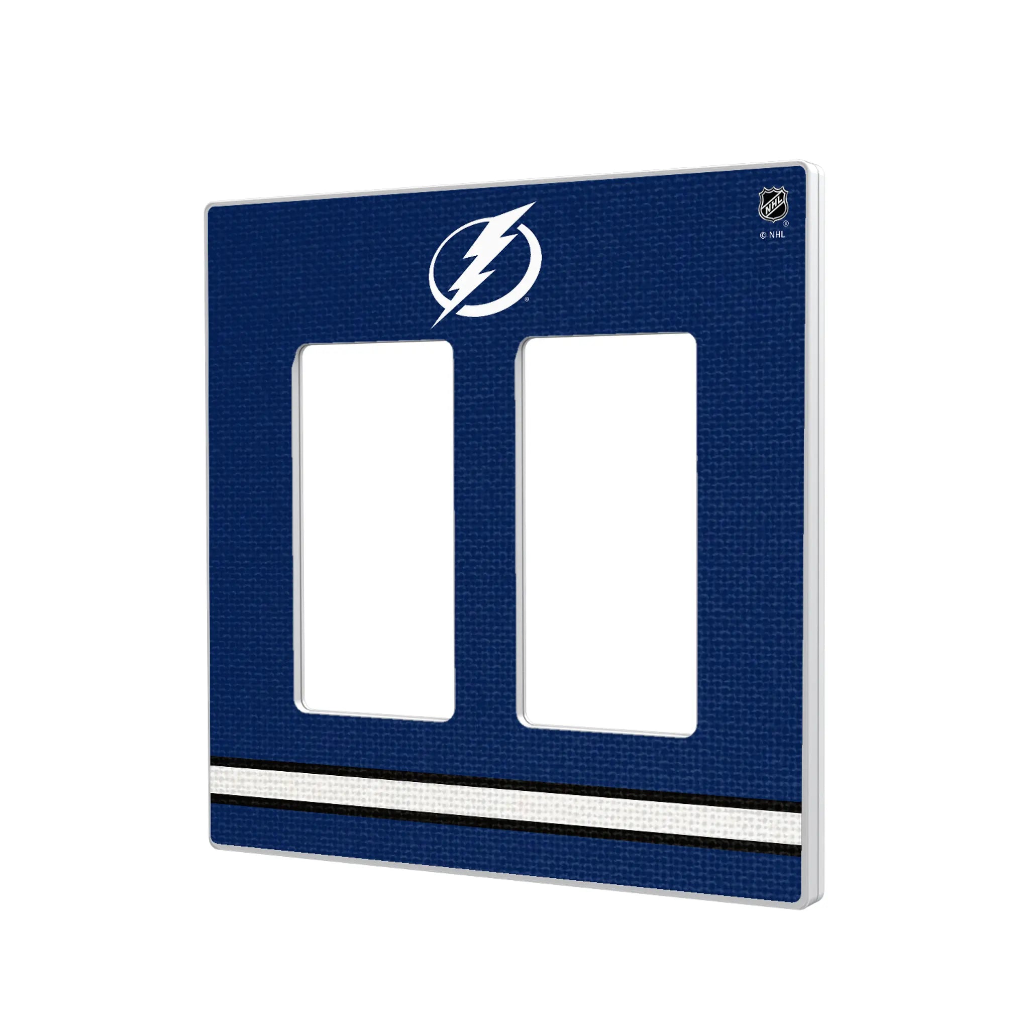 Tampa Bay Lightning Stripe Hidden-Screw Light Switch Plate