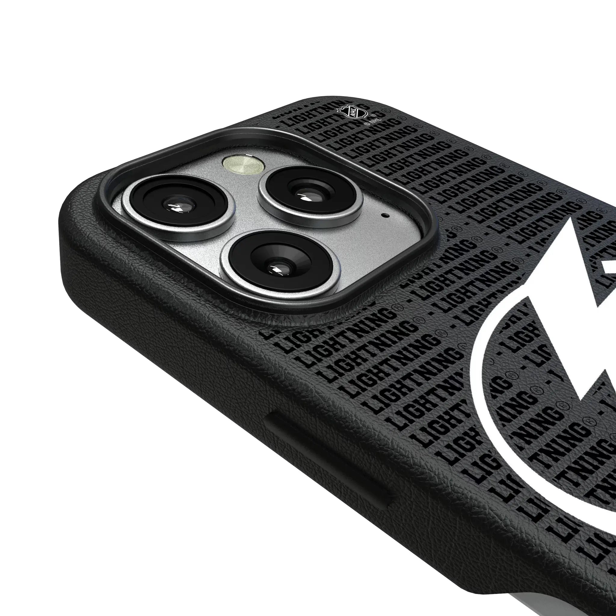 Tampa Bay Lightning Text Backdrop MagSafe Compatible Phone Case for Apple iPhone
