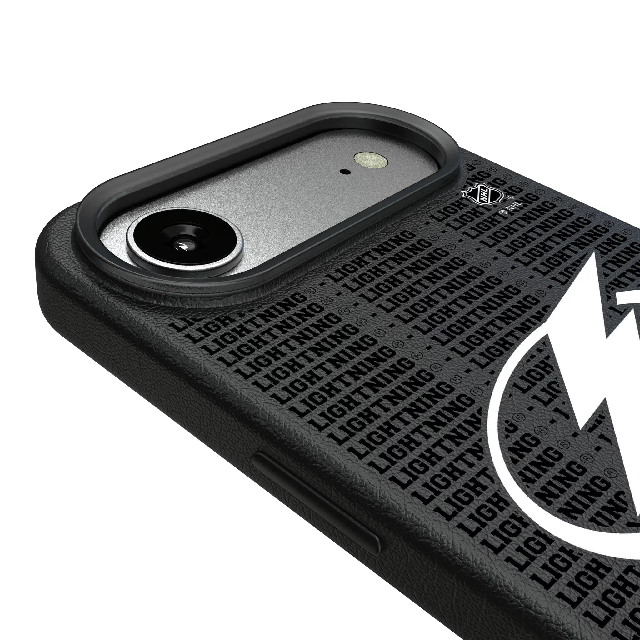 Tampa Bay Lightning Text Backdrop MagSafe Compatible Phone Case for Apple iPhone