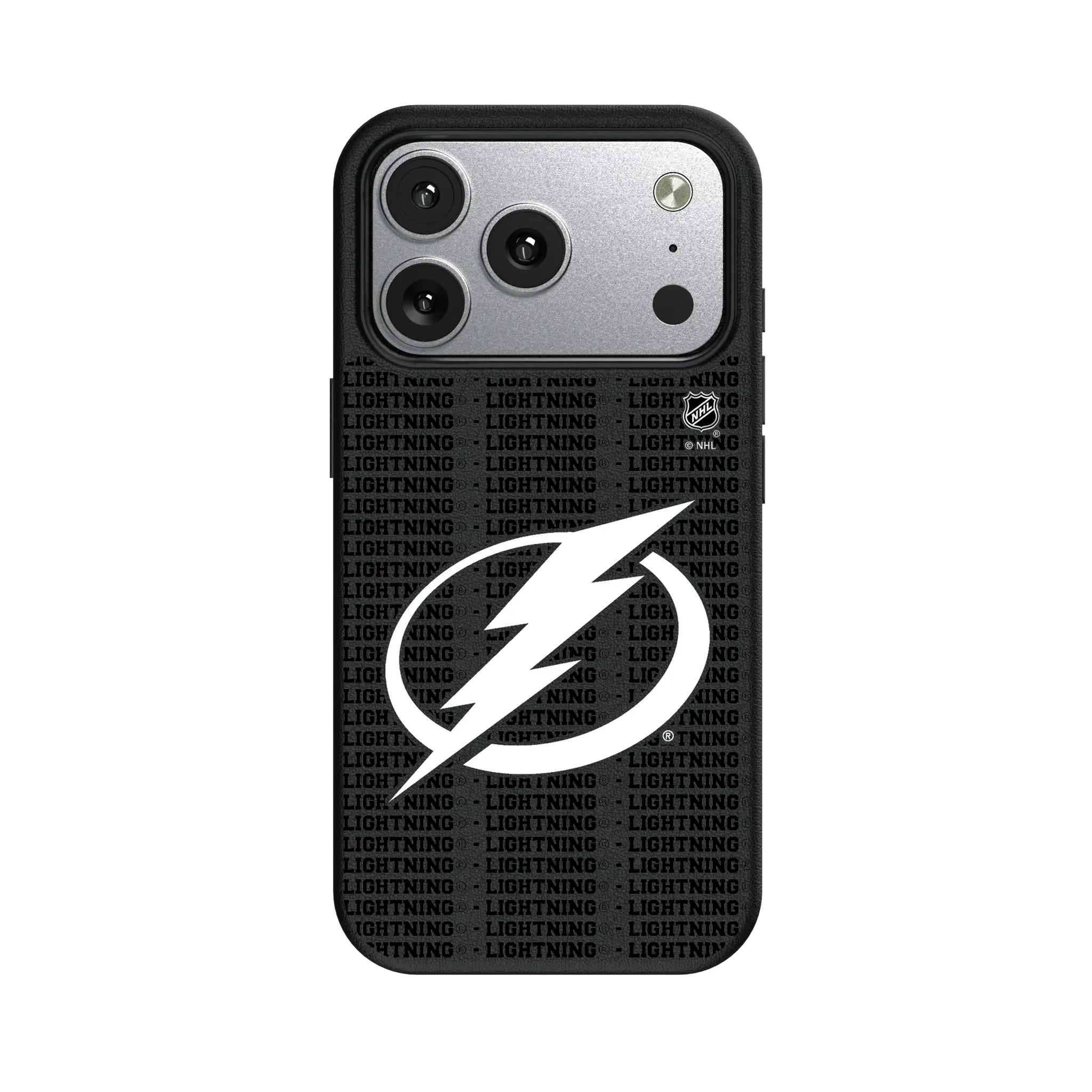 Tampa Bay Lightning Text Backdrop MagSafe Compatible Phone Case for Apple iPhone
