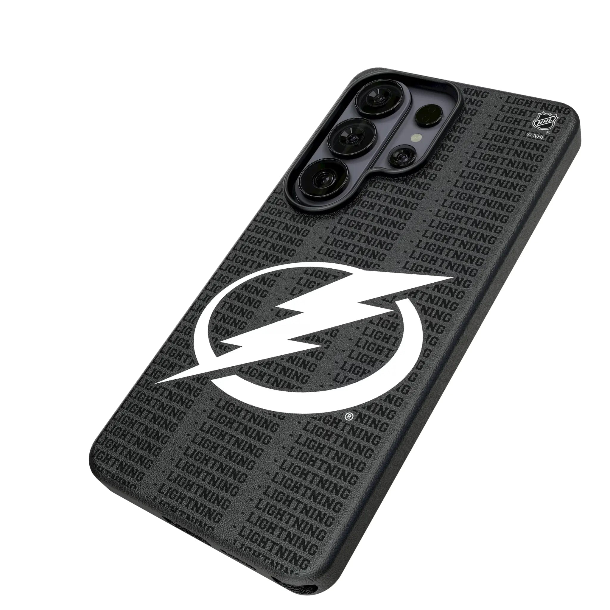 Tampa Bay Lightning Text Backdrop MagSafe Compatible Phone Case for Samsung Galaxy
