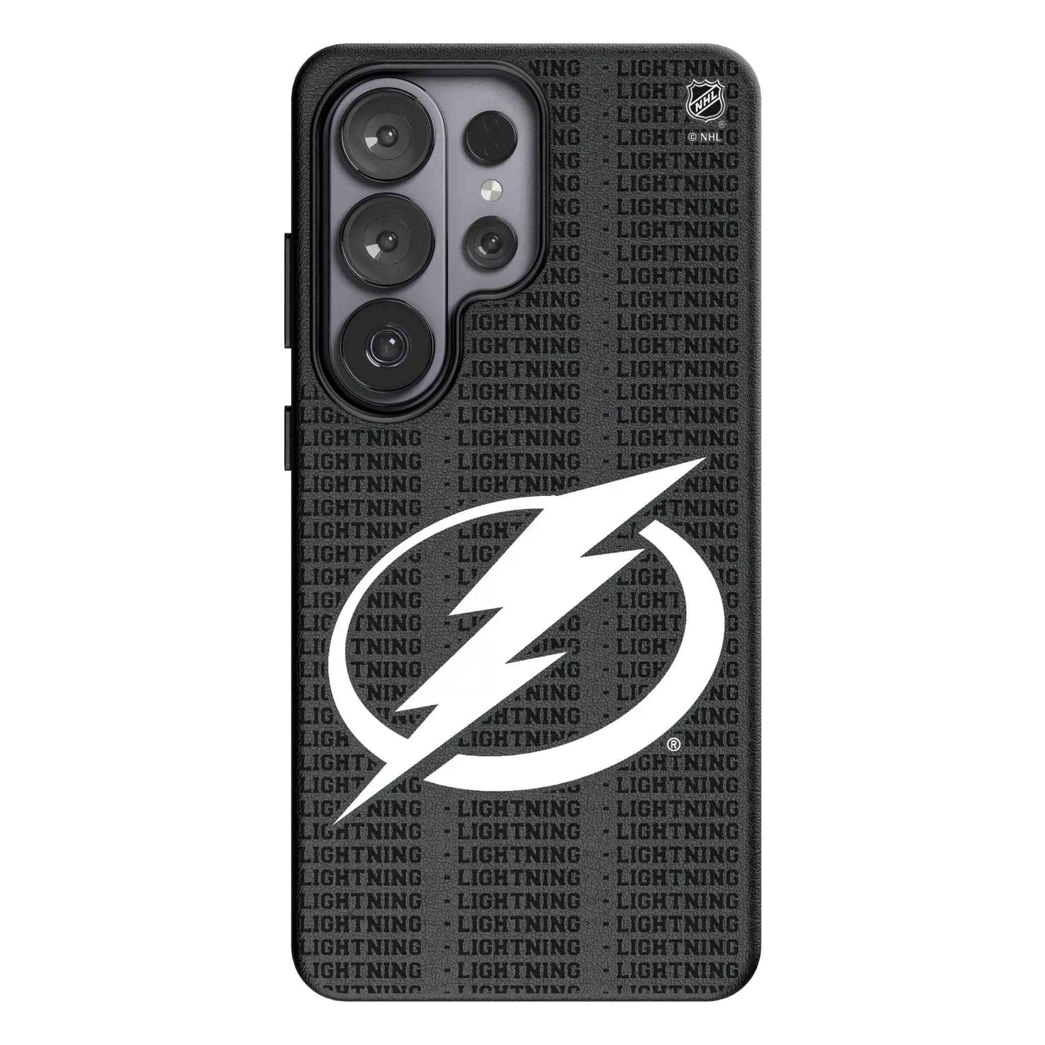 Tampa Bay Lightning Text Backdrop MagSafe Compatible Phone Case for Samsung Galaxy