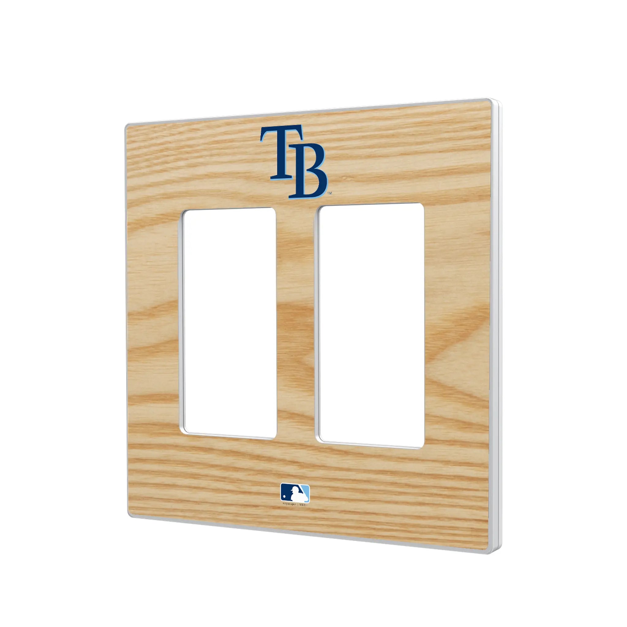 Tampa Bay Rays Baseball Bat Hidden-Screw Light Switch Plate