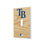 Tampa Bay Rays Baseball Bat Hidden-Screw Light Switch Plate