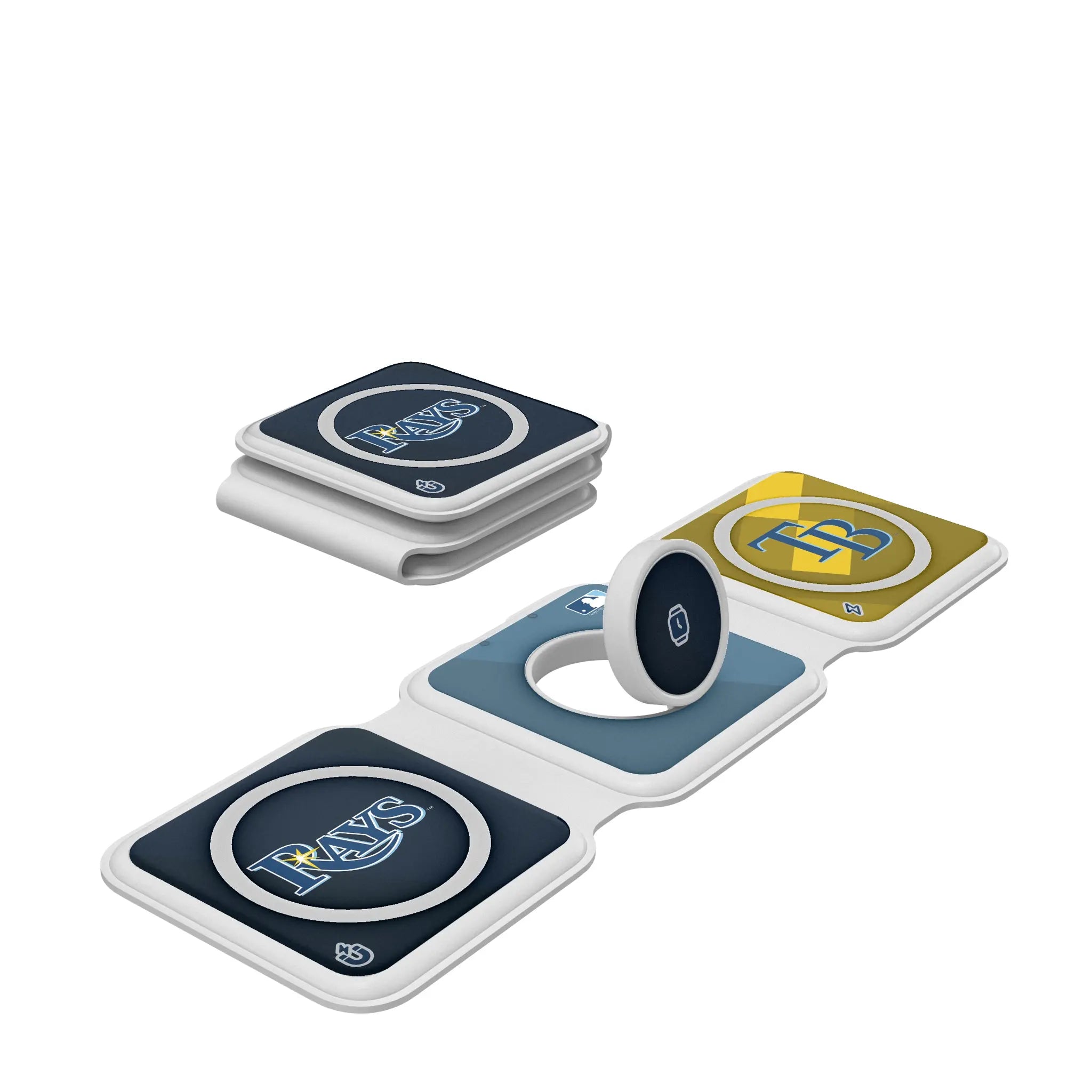 Tampa Bay Rays Color Block Foldable 3 in 1 Charger
