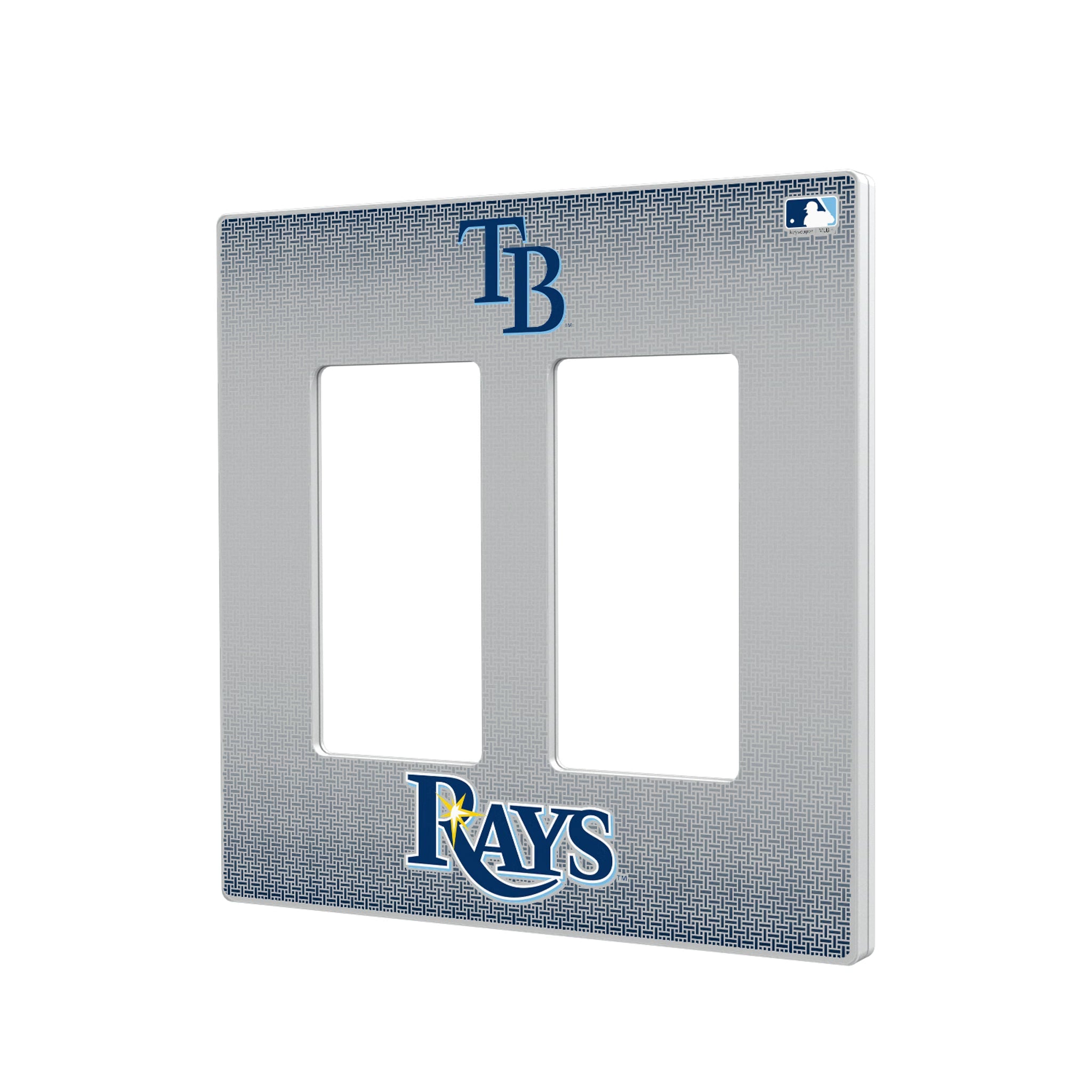 Tampa Bay Rays Linen Hidden-Screw Light Switch Plate