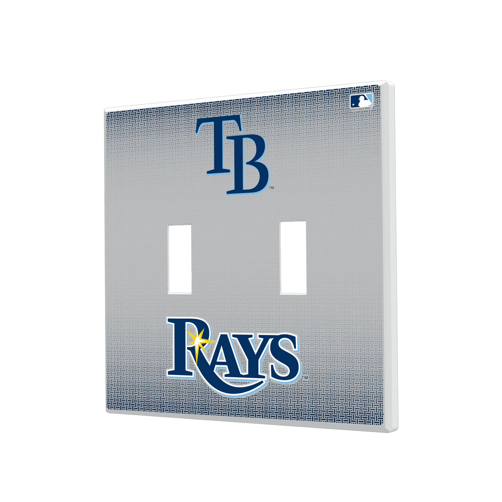 Tampa Bay Rays Linen Hidden-Screw Light Switch Plate