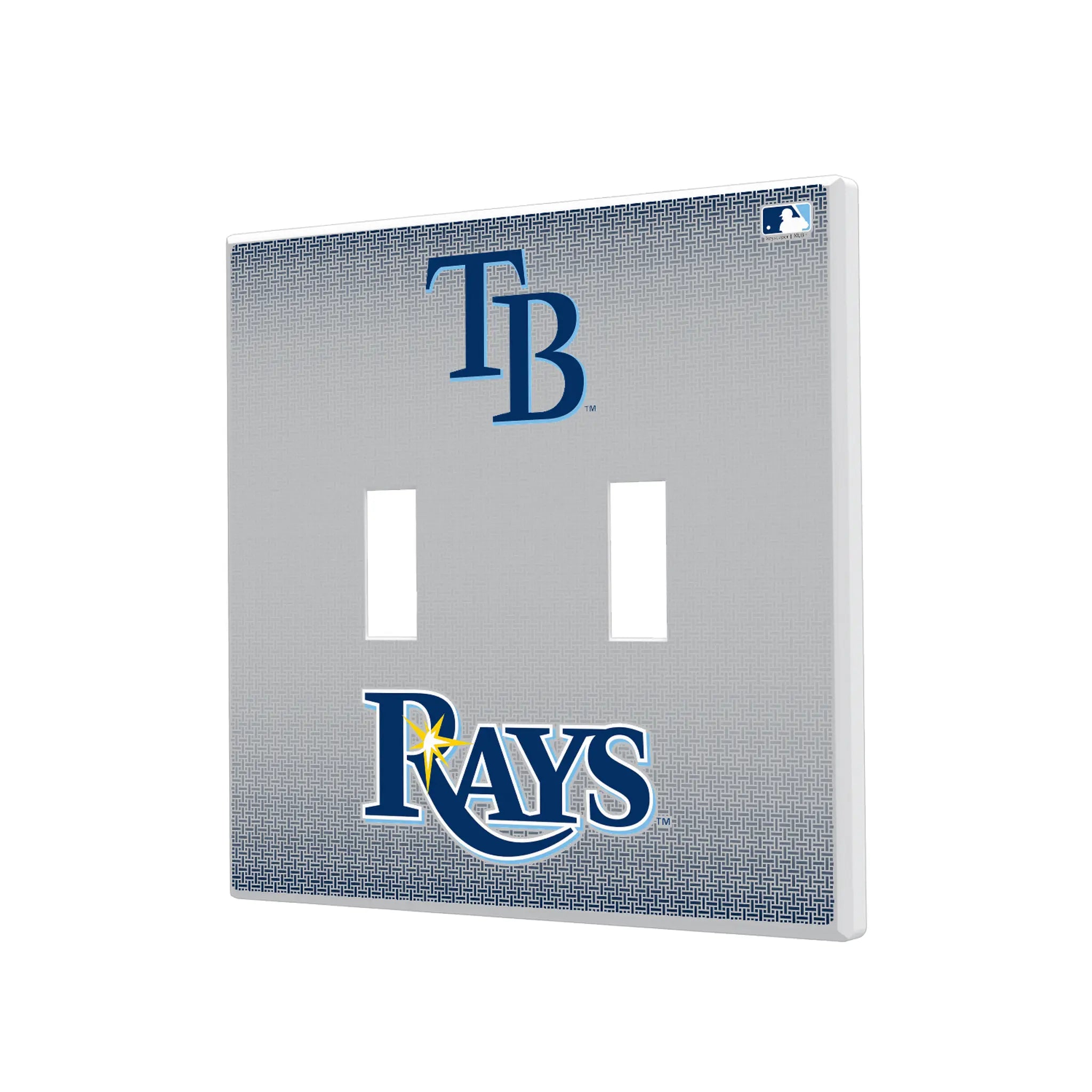 Tampa Bay Rays Linen Hidden-Screw Light Switch Plate