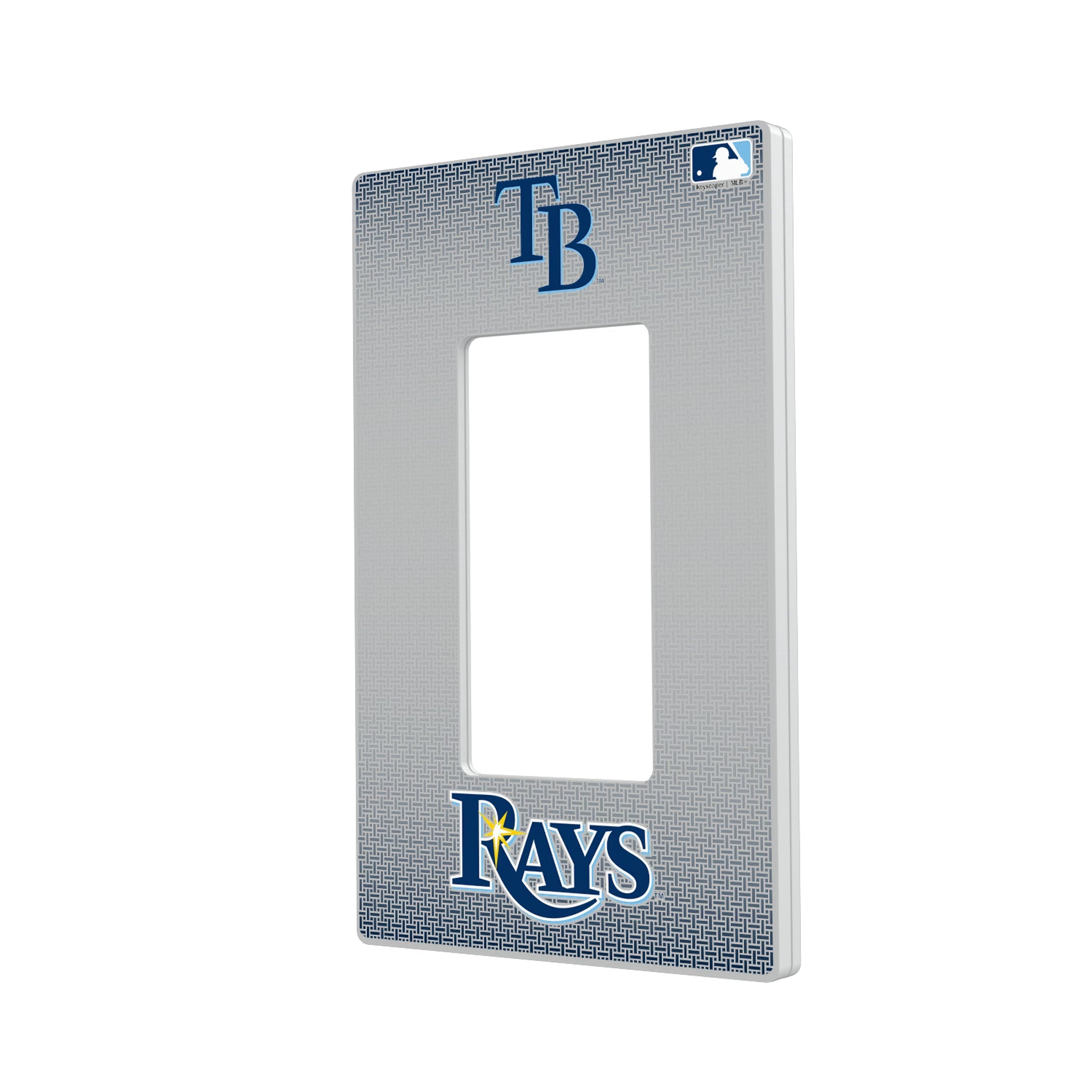 Tampa Bay Rays Linen Hidden-Screw Light Switch Plate