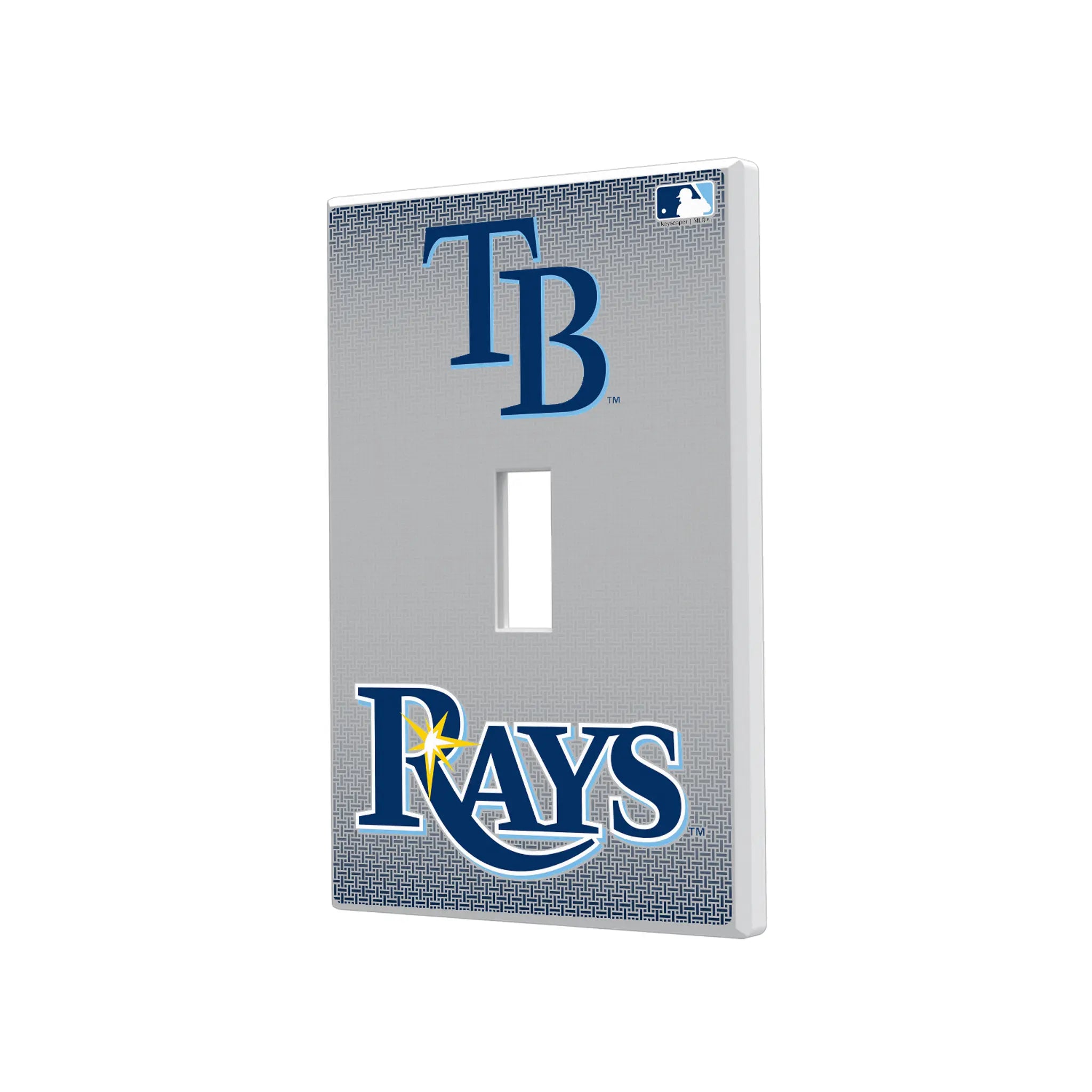 Tampa Bay Rays Linen Hidden-Screw Light Switch Plate