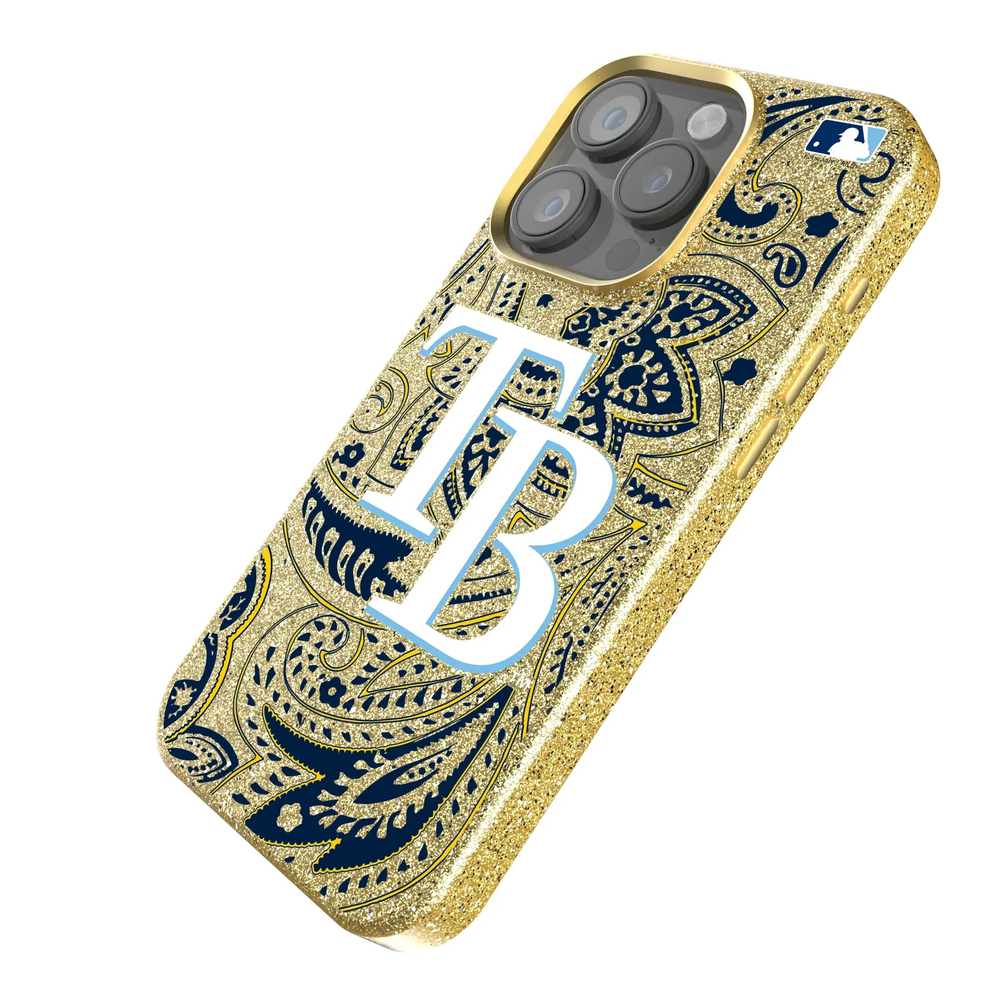 Tampa Bay Rays Paisley Bling Phone Case