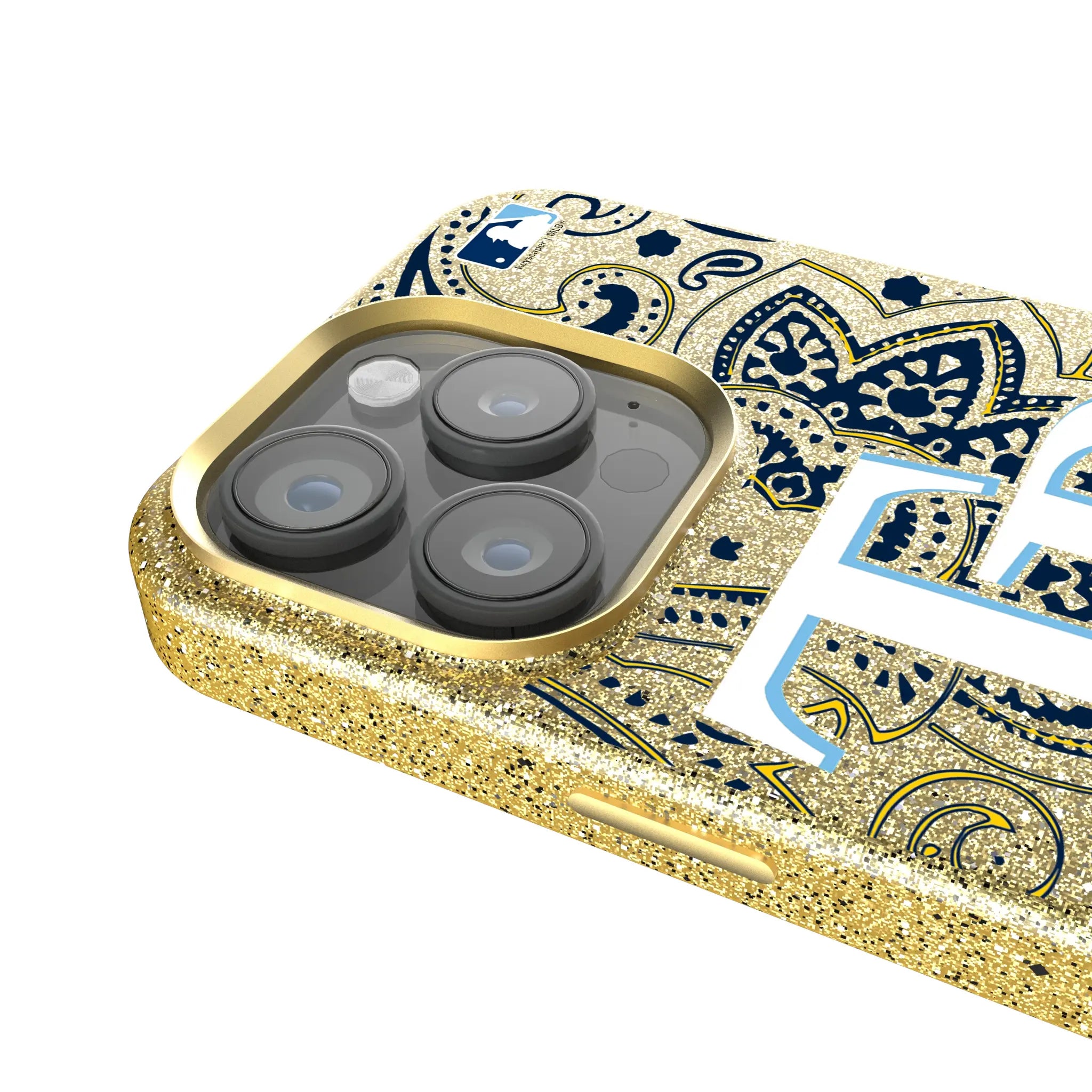 Tampa Bay Rays Paisley Bling Phone Case