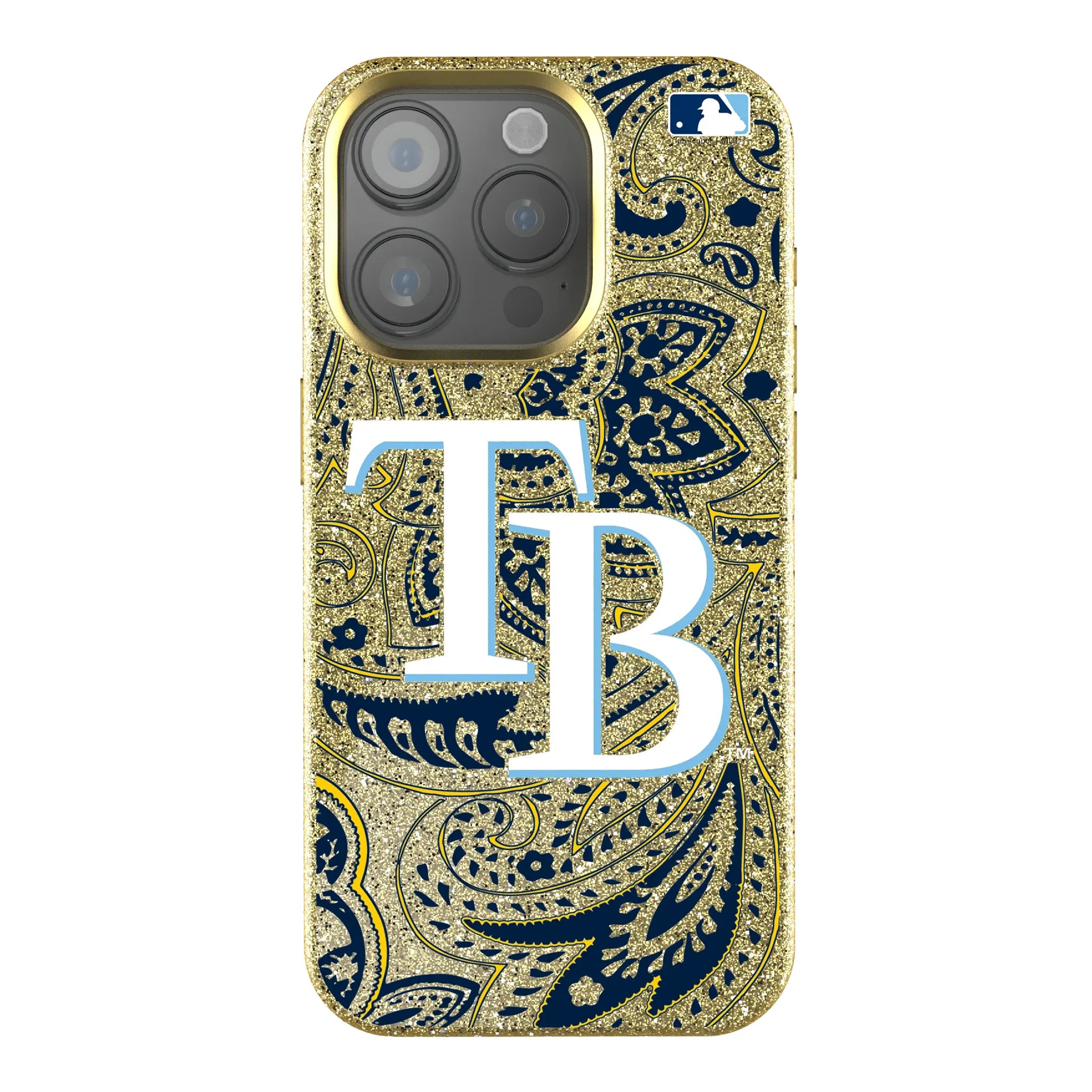 Tampa Bay Rays Paisley Bling Phone Case
