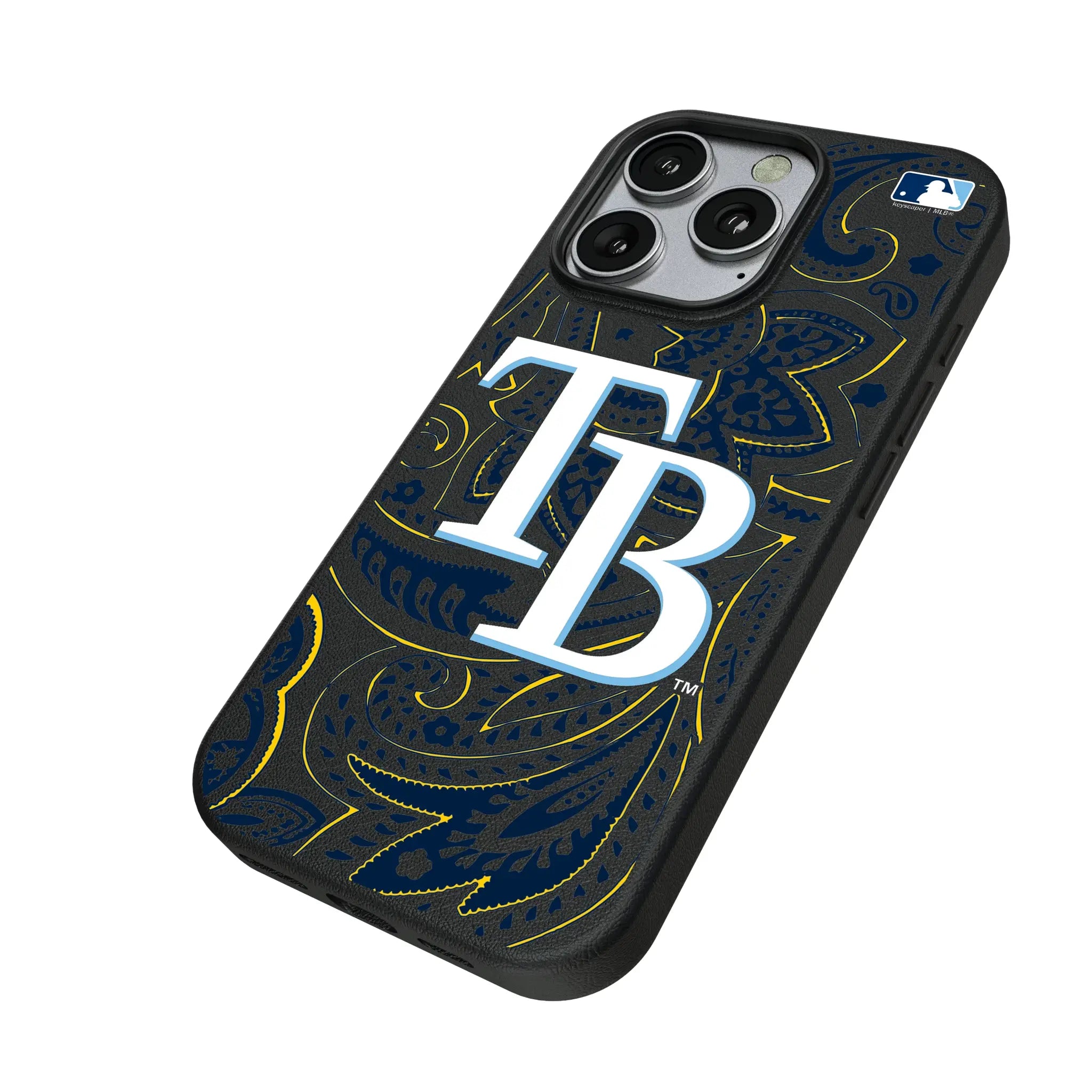 Tampa Bay Rays Paisley MagSafe Compatible Phone Case for Apple iPhone