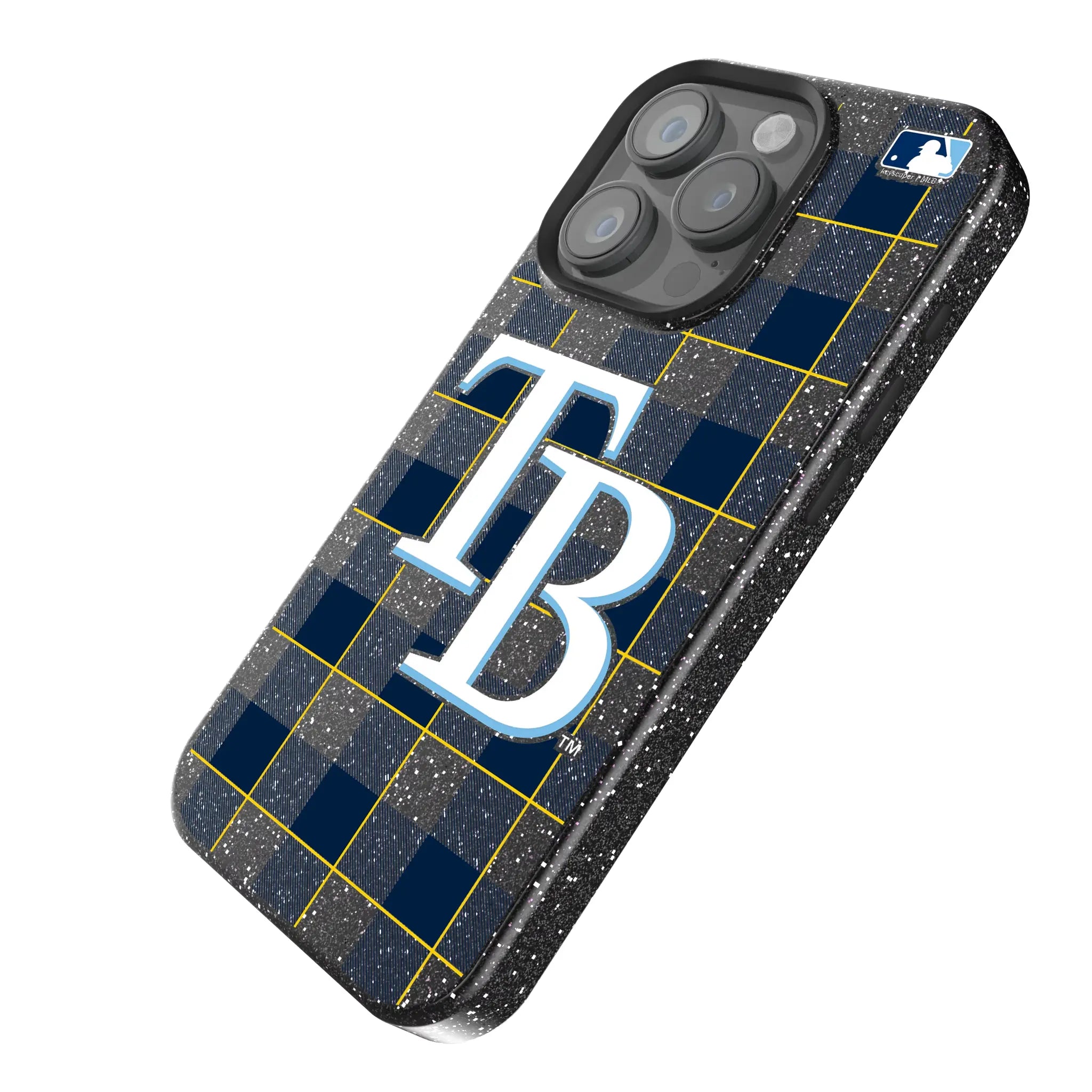 Tampa Bay Rays Plaid Bling Phone Case