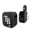 Tampa Bay Rays Text Backdrop 2 in 1 USB A/C Charger