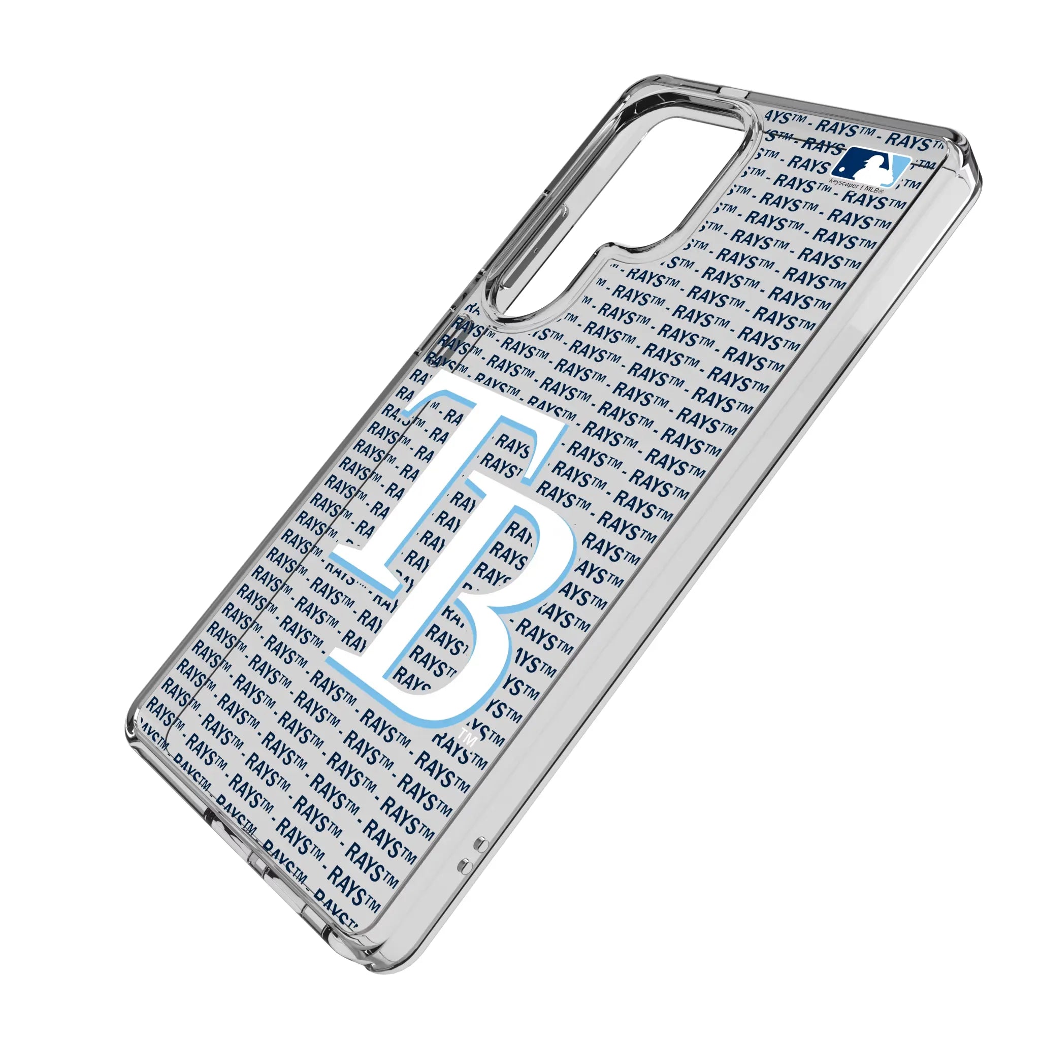 Tampa Bay Rays Text Backdrop Clear Phone Case for Samsung Galaxy