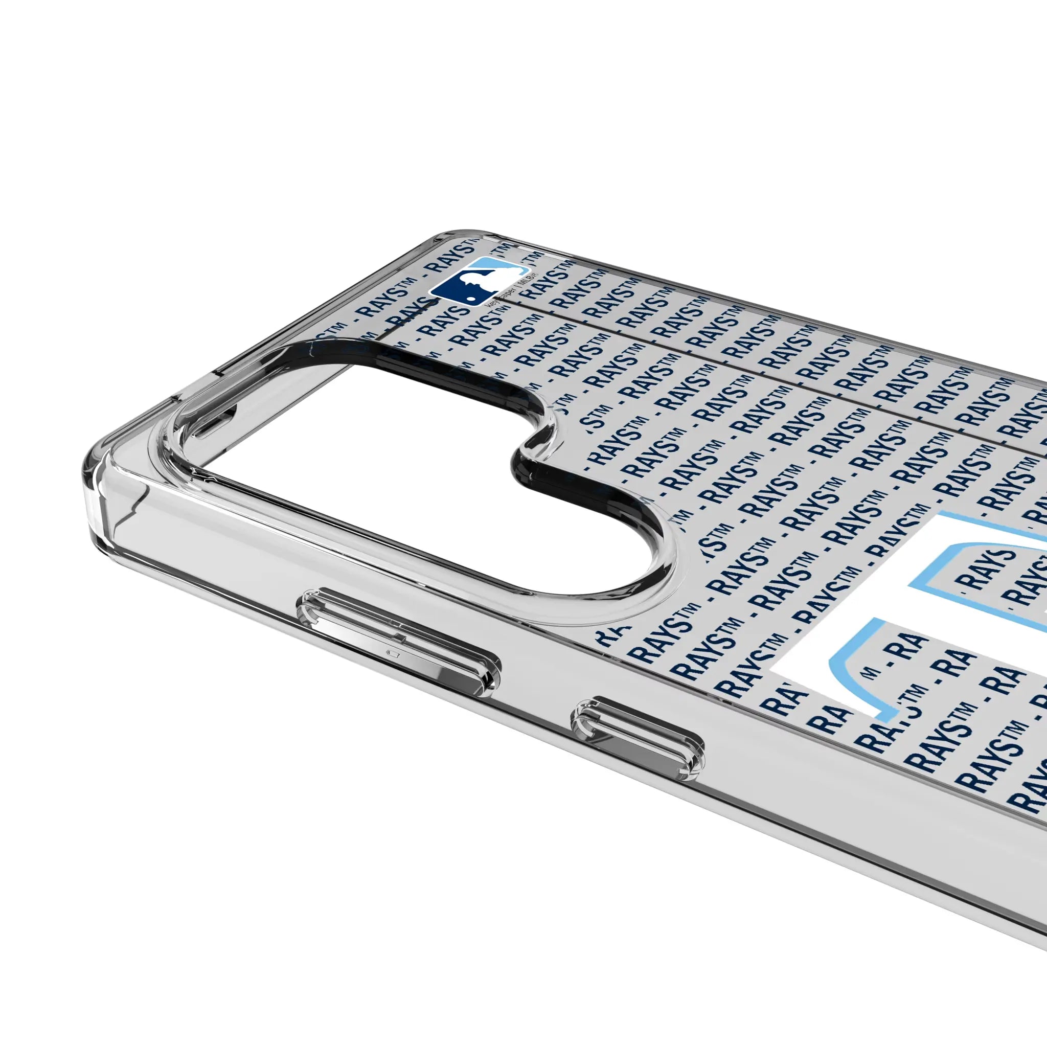 Tampa Bay Rays Text Backdrop Clear Phone Case for Samsung Galaxy