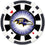 Baltimore Ravens 100-Piece Poker Chip Set - Sports Gifts, Sports Memorabilia, Sports Collectibles, Fan Shop