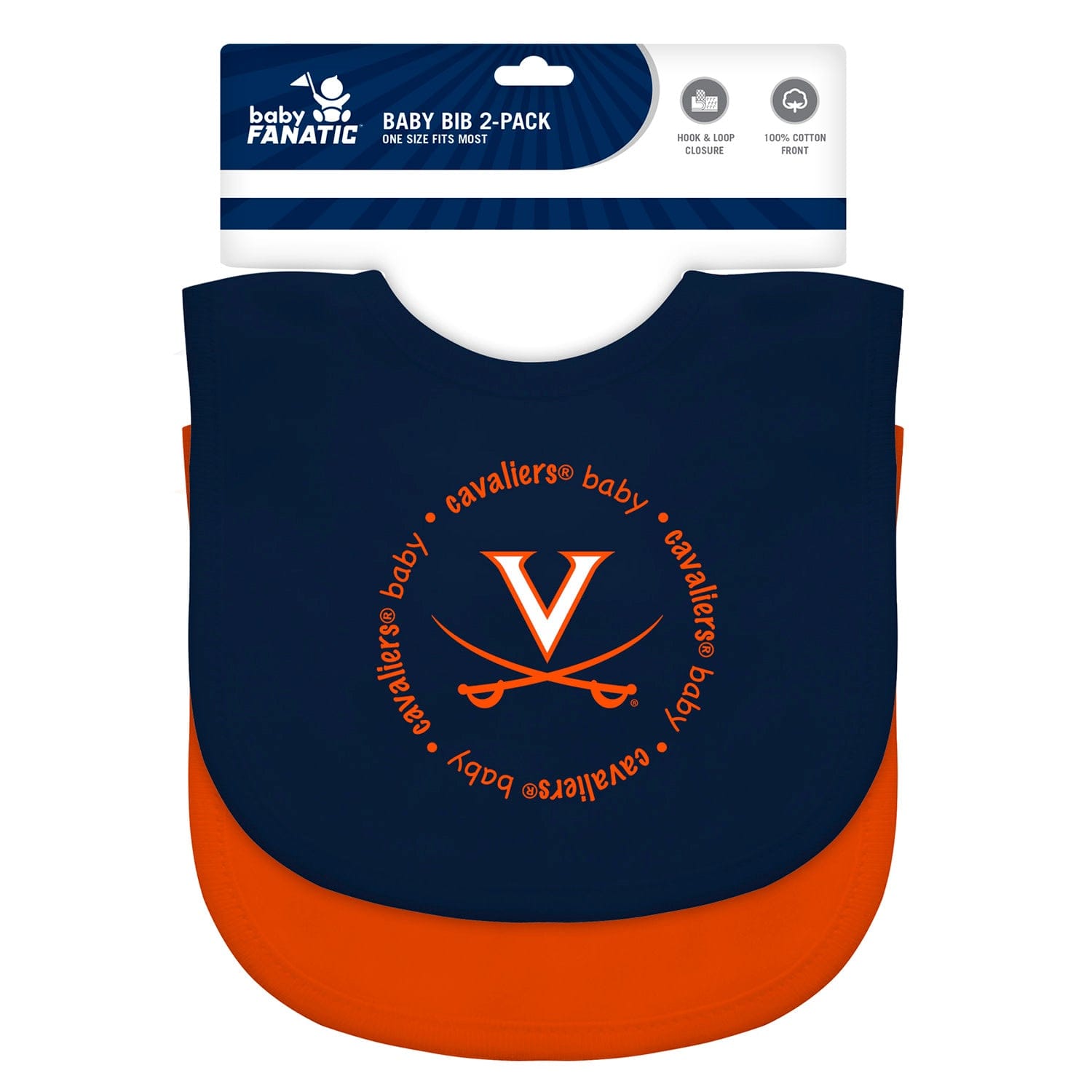 Virginia Cavaliers Baby Bibs 2-Pack - Sports Gifts, Sports Memorabilia, Sports Collectibles, Fan Shop