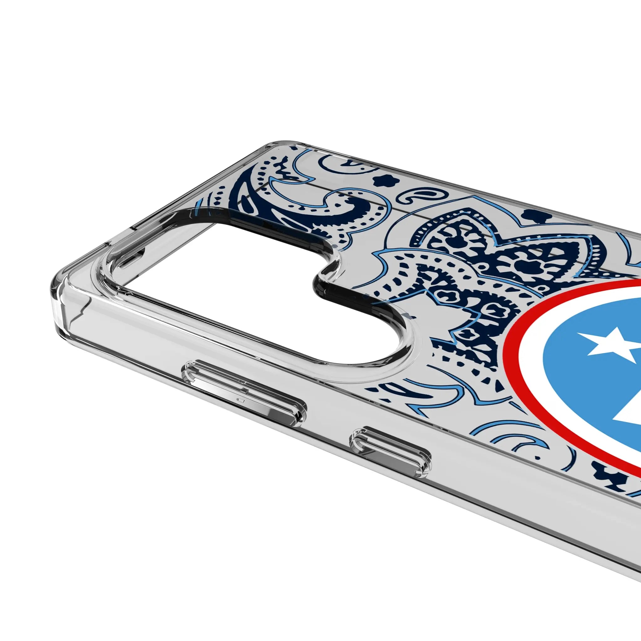 Tennessee Titans Paisley Clear Phone Case for Samsung Galaxy