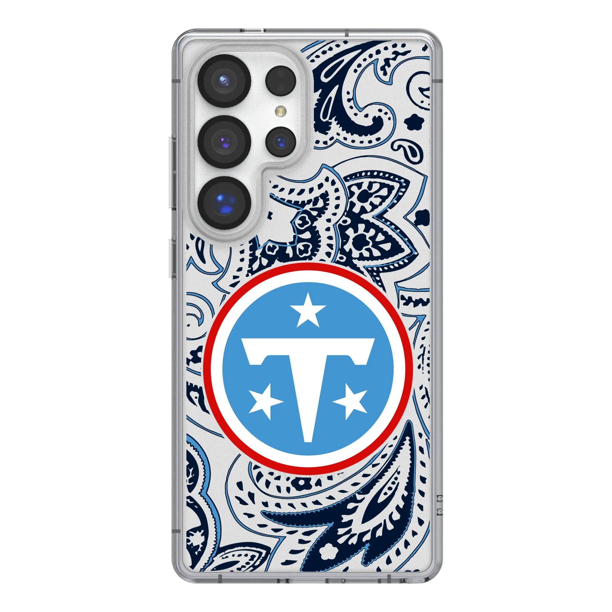 Tennessee Titans Paisley Clear Phone Case for Samsung Galaxy