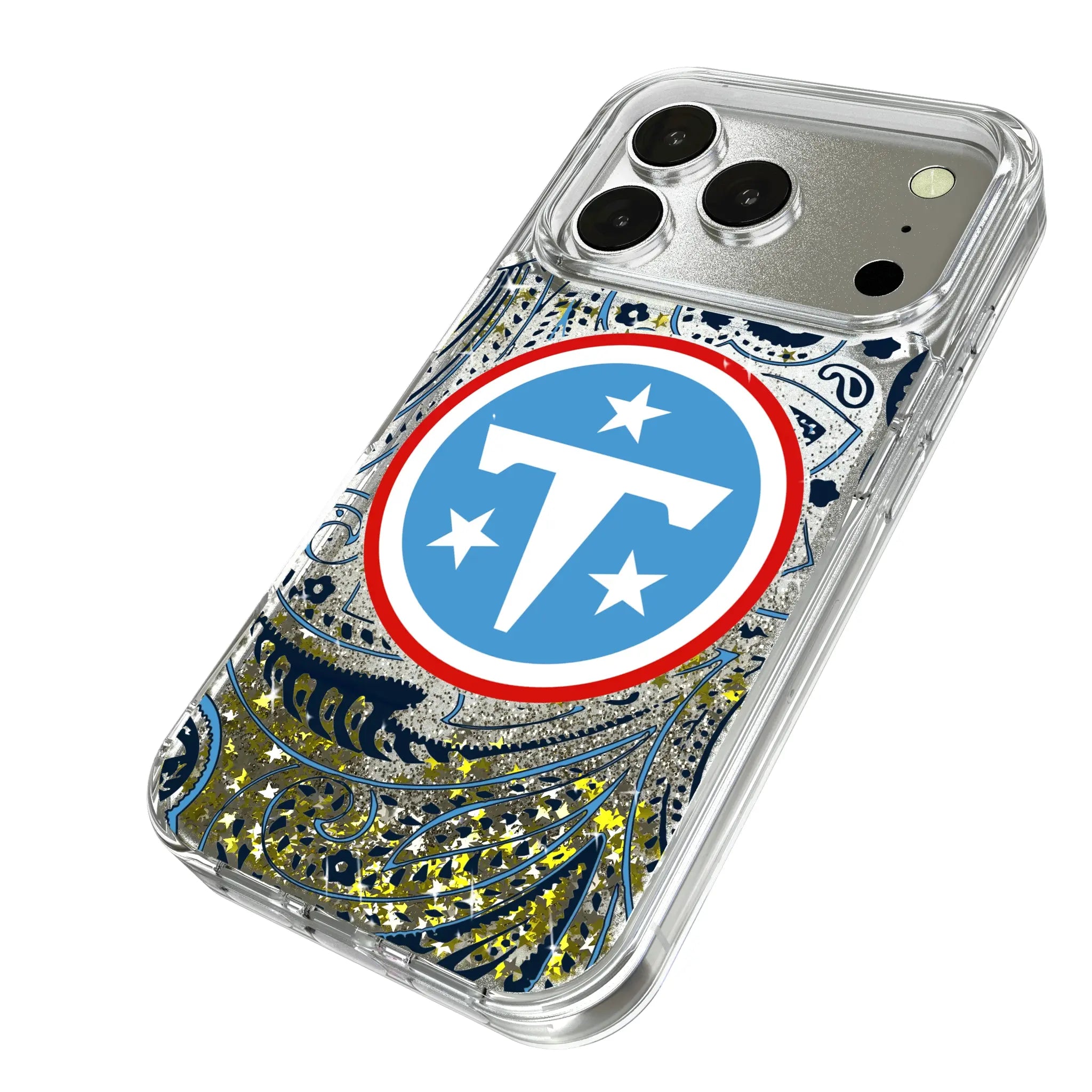 Tennessee Titans Paisley Glitter Phone Case