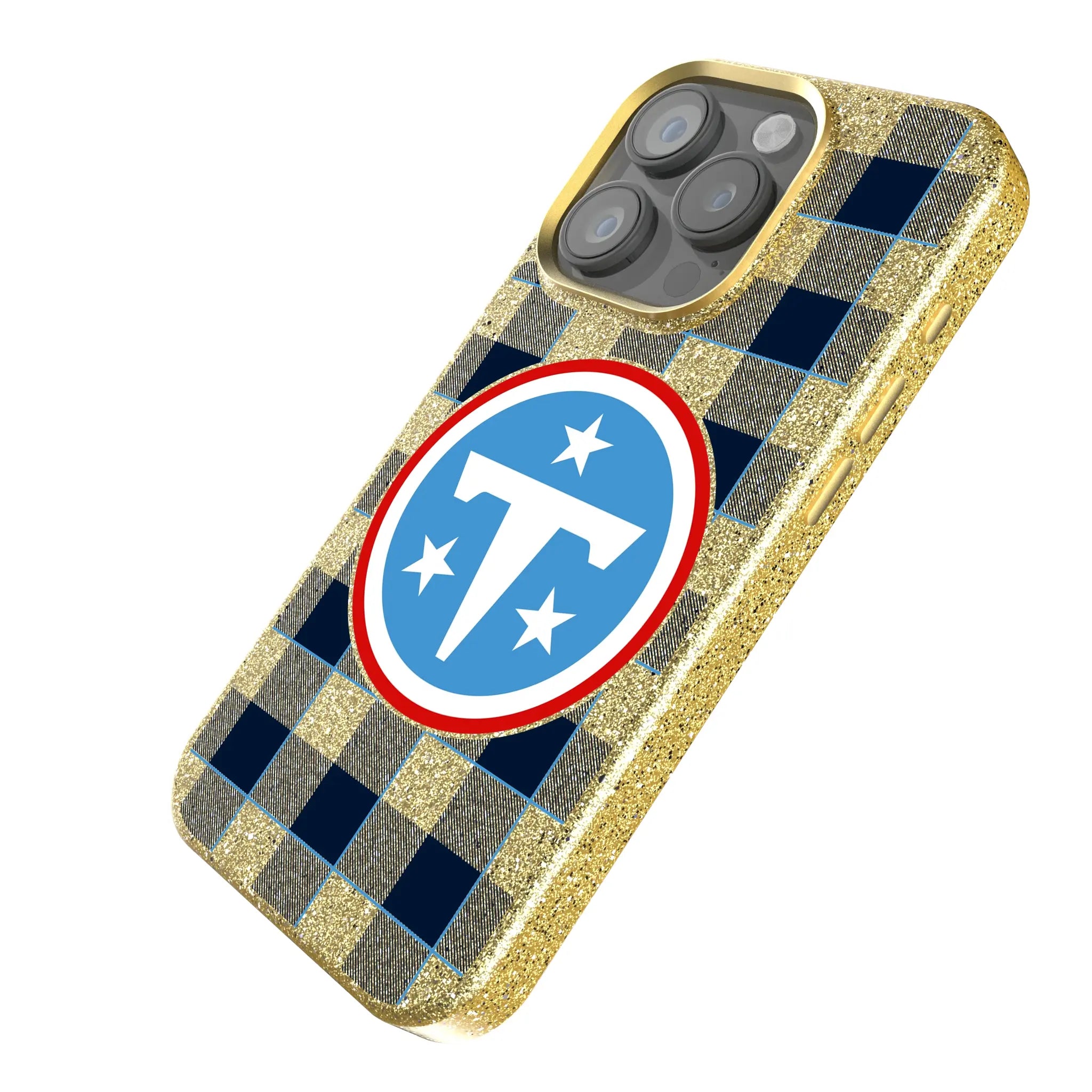 Tennessee Titans Plaid Bling Phone Case
