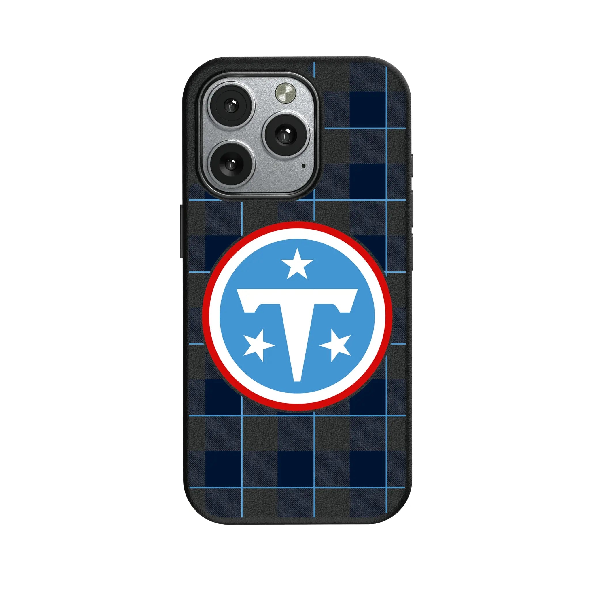 Tennessee Titans Plaid MagSafe Compatible Phone Case for Apple iPhone