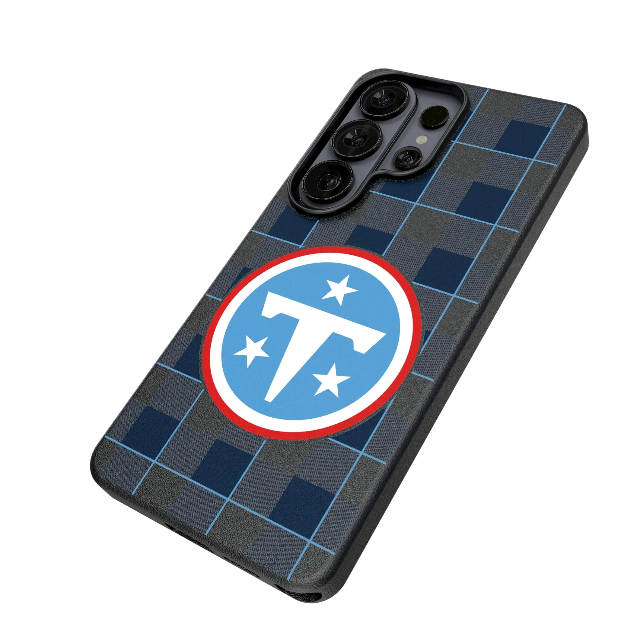 Tennessee Titans Plaid MagSafe Compatible Phone Case for Samsung Galaxy