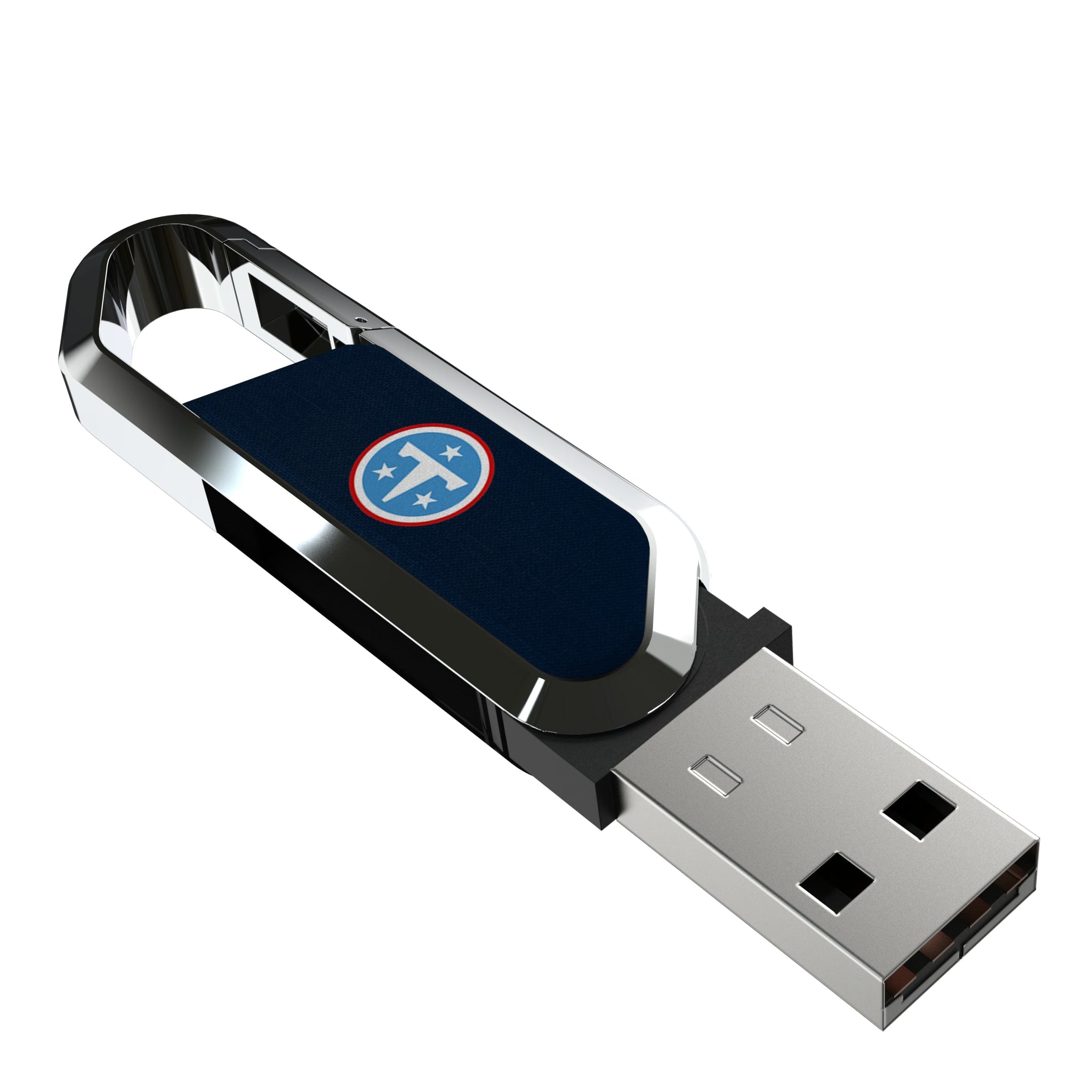 Tennessee Titans Solid USB 32GB Clip Style Flash Drive - Sports Gifts, Sports Memorabilia, Sports Collectibles, Fan Shop