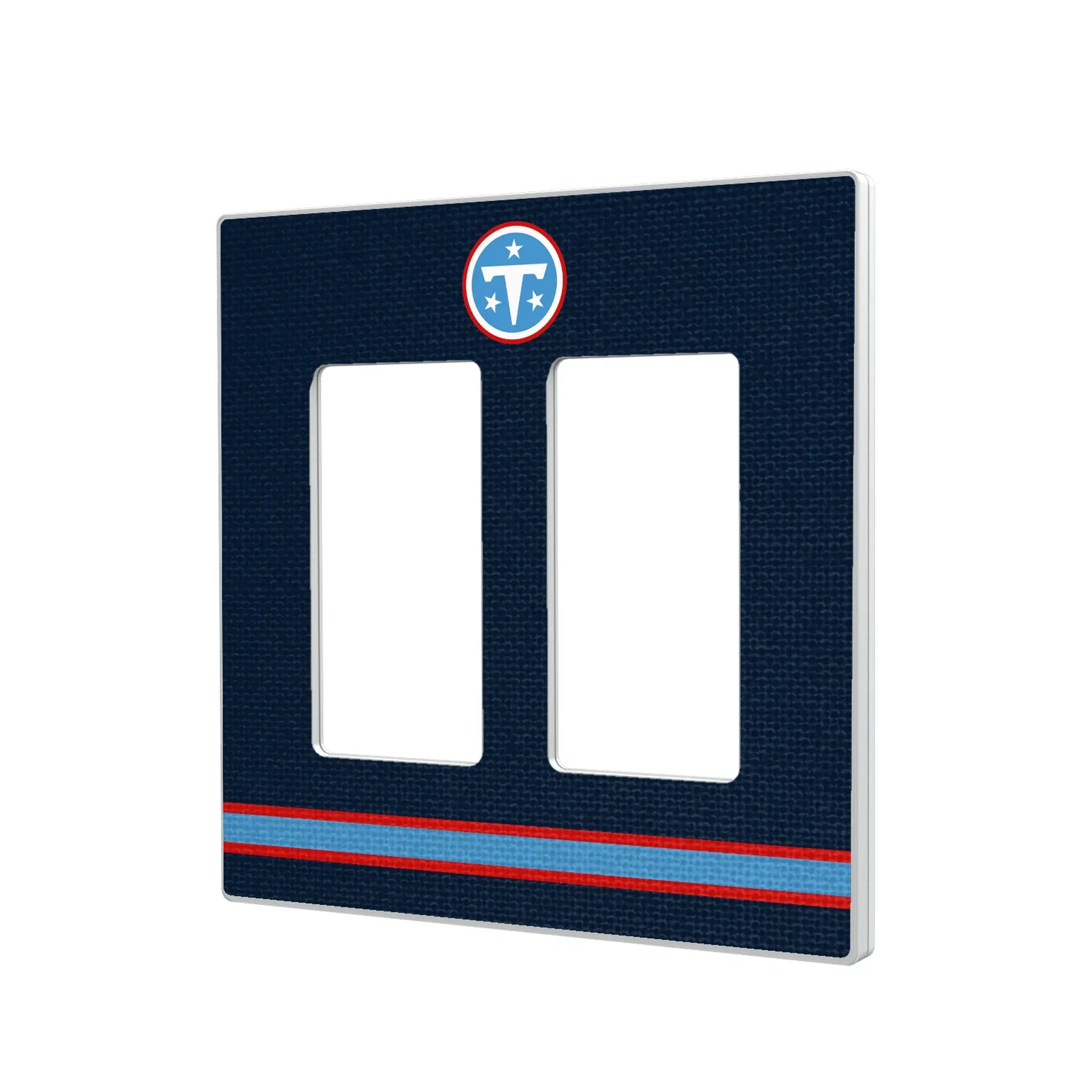 Tennessee Titans Stripe Hidden-Screw Light Switch Plate